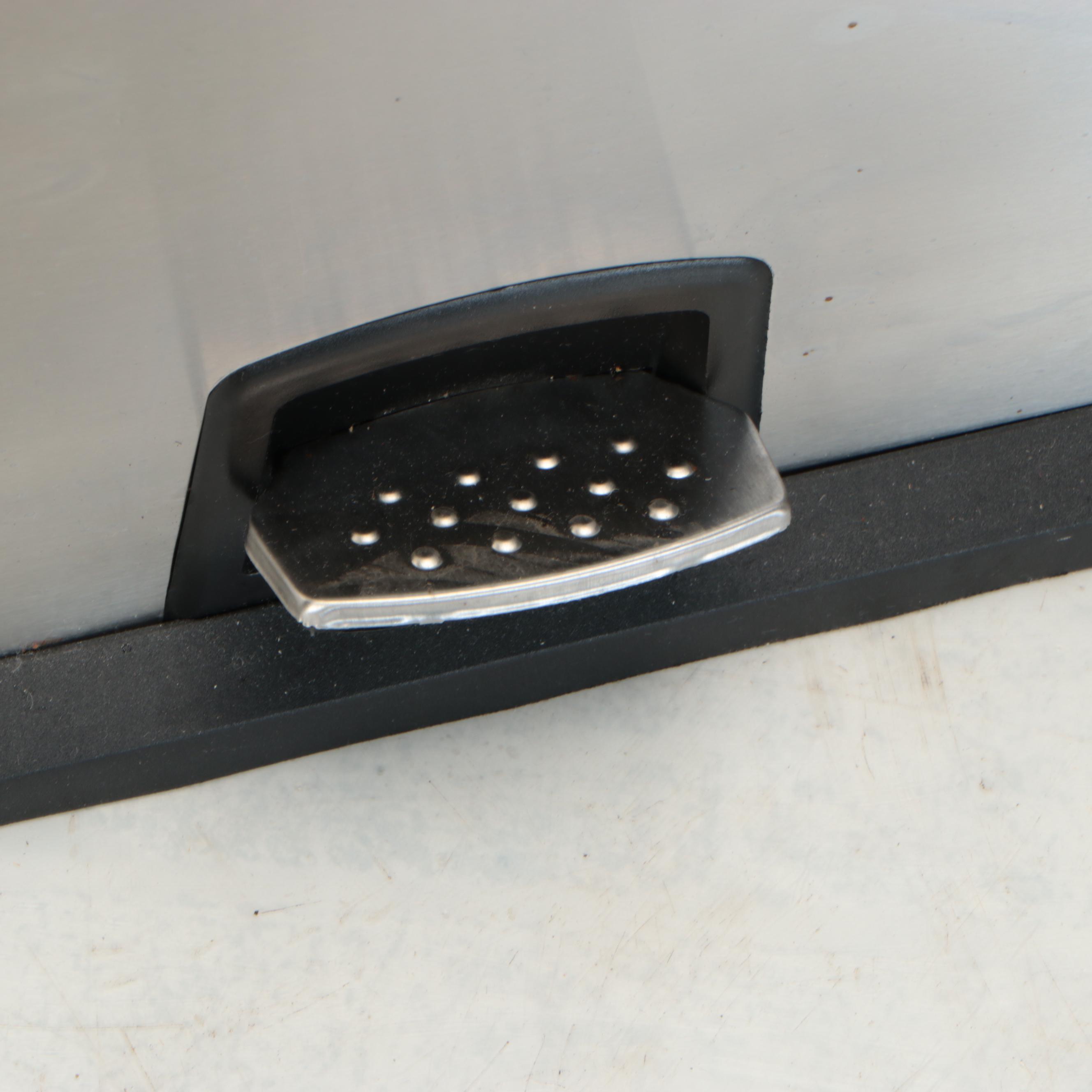 Duel Compartment Stainless Steel Trash Bin