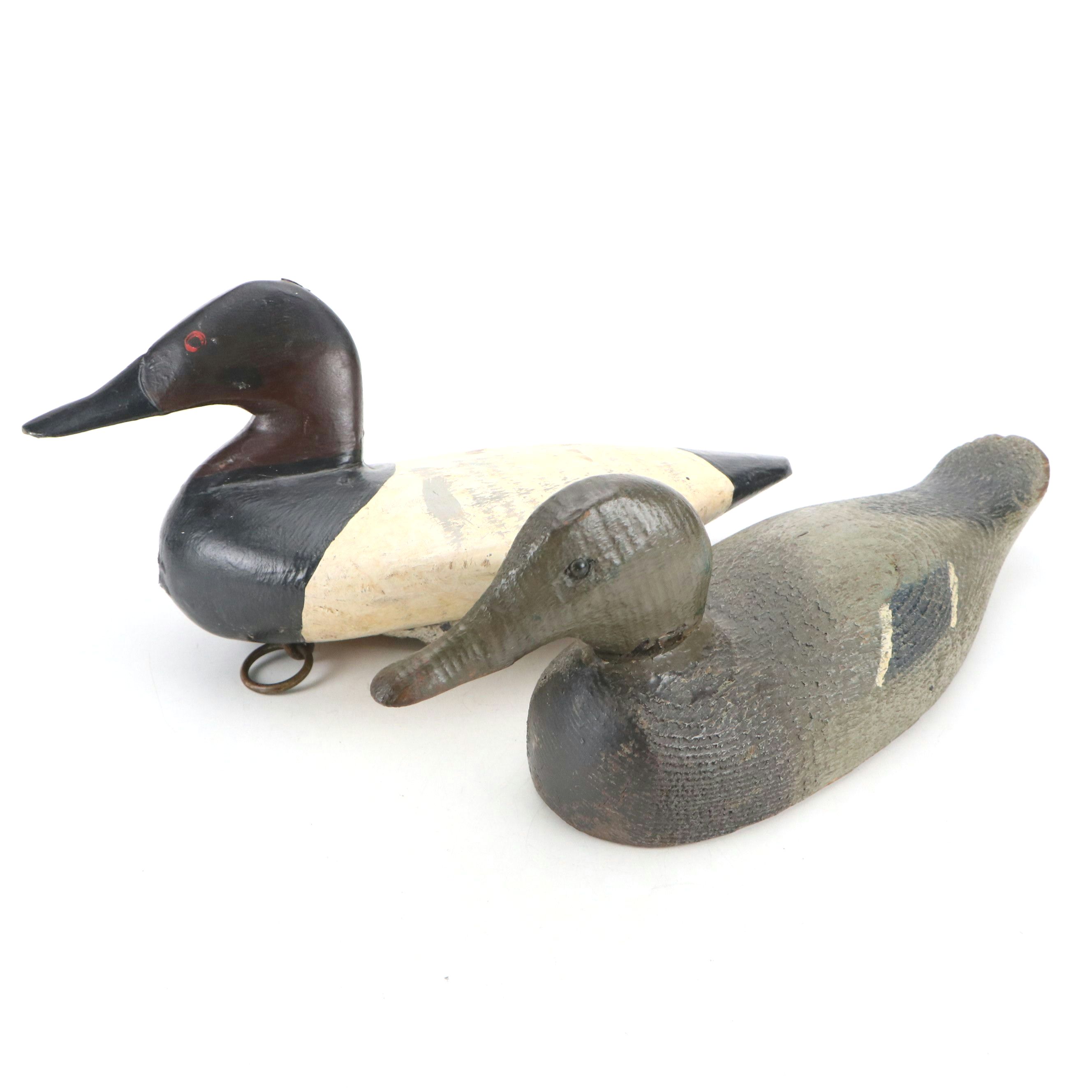 Pair of Vintage Painted Duck Decoys