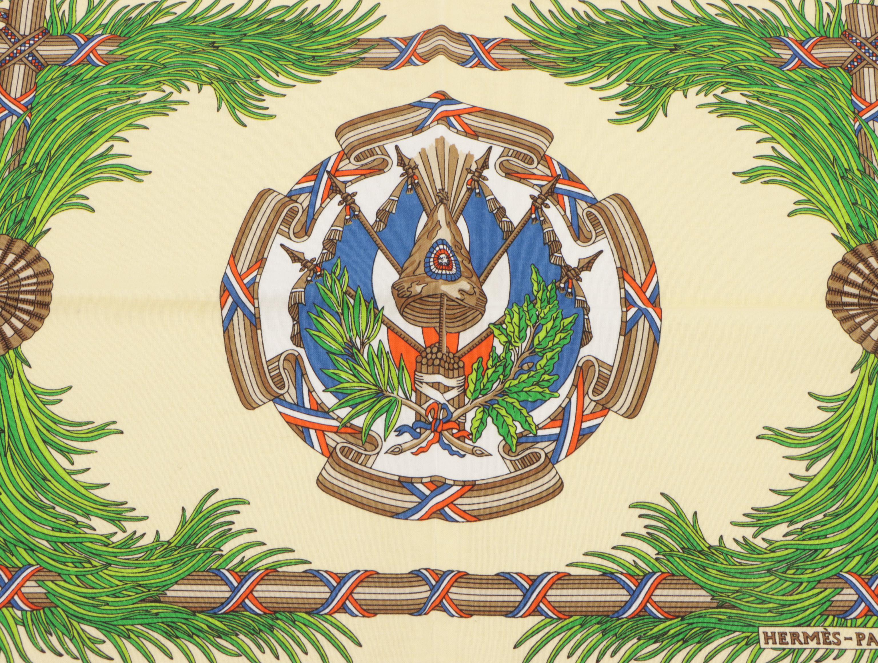 Hermès Vintage Printed Cotton Placemat