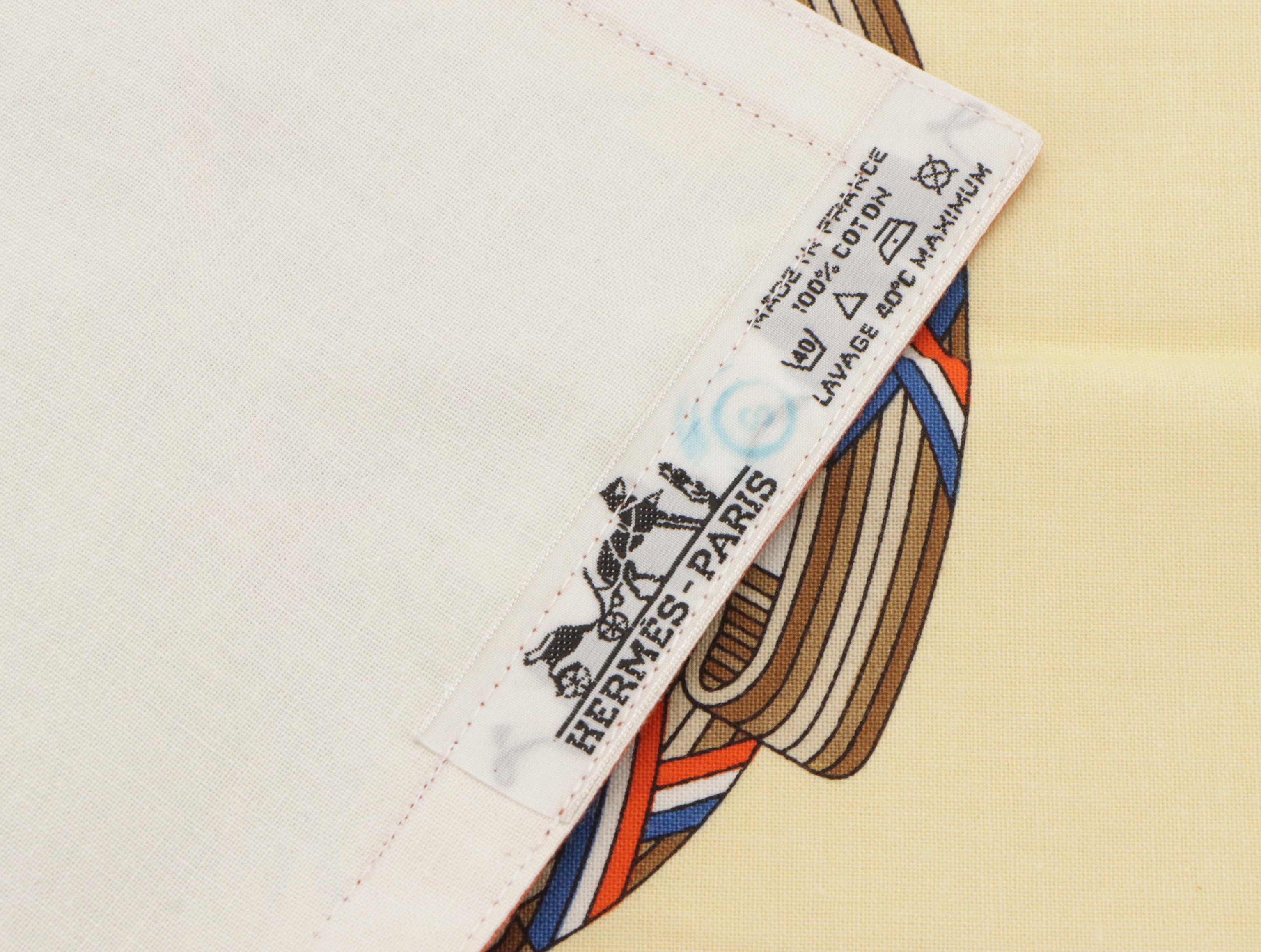 Hermès Vintage Printed Cotton Placemat