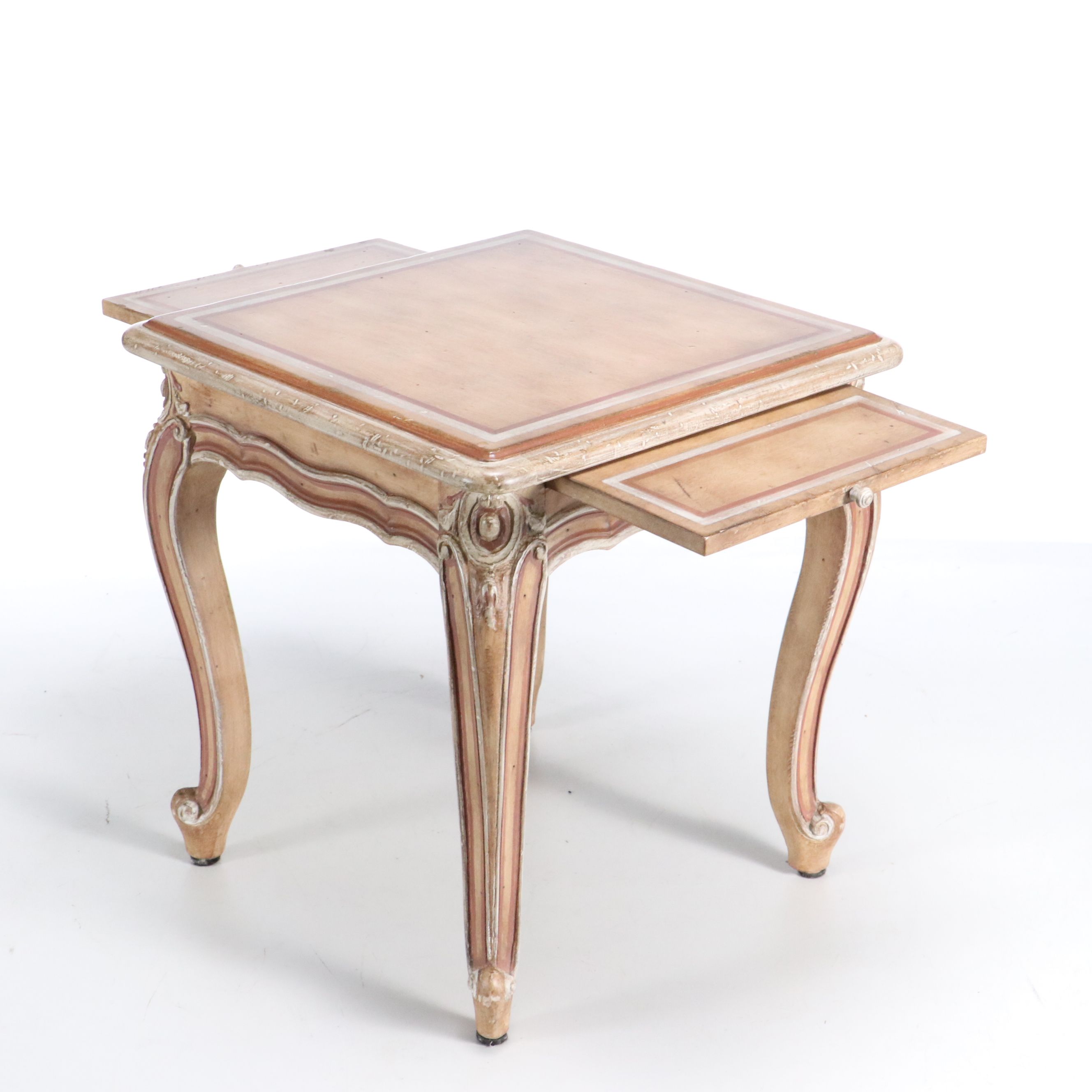 Louis XV Style Painted Wooden Side Table