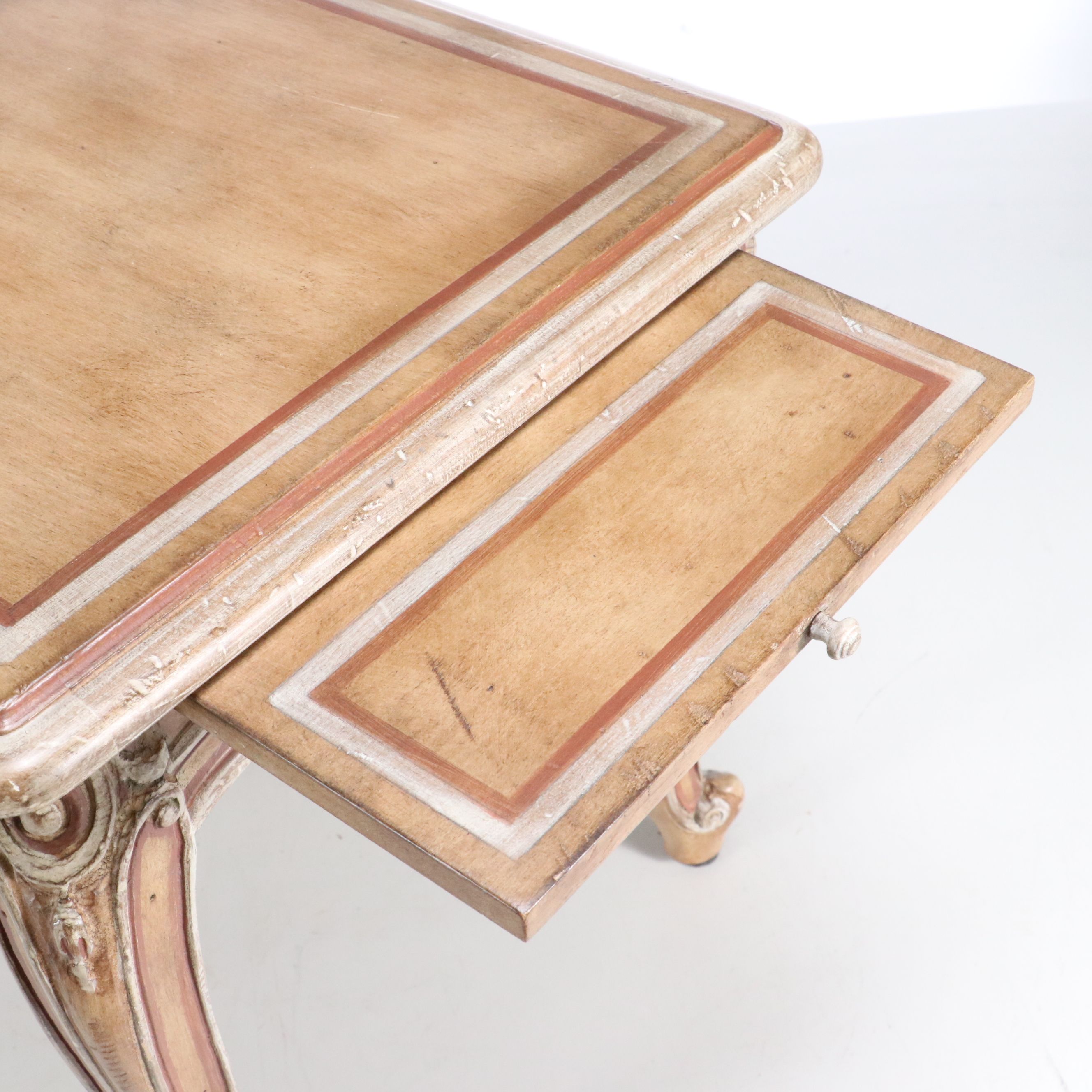 Louis XV Style Painted Wooden Side Table