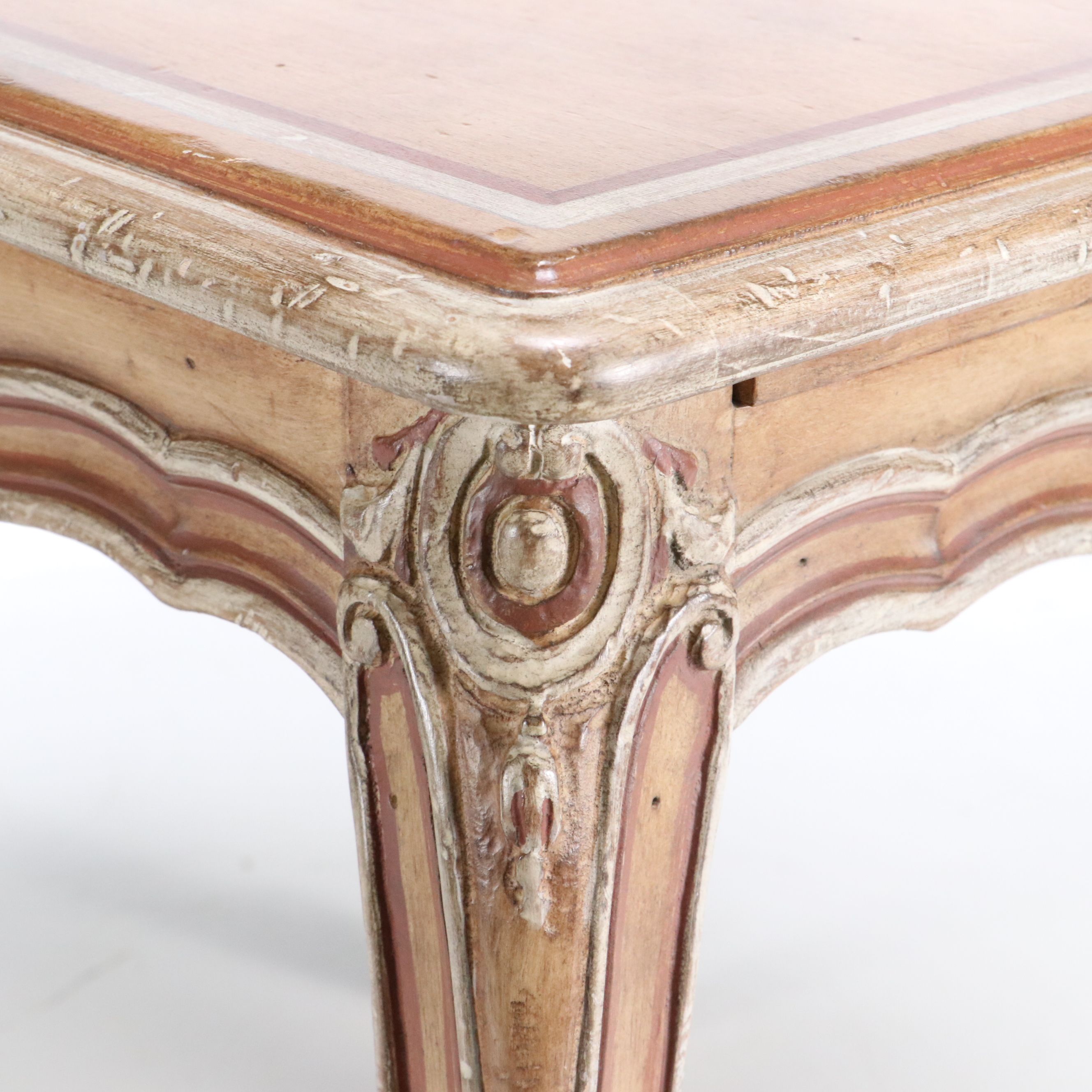 Louis XV Style Painted Wooden Side Table