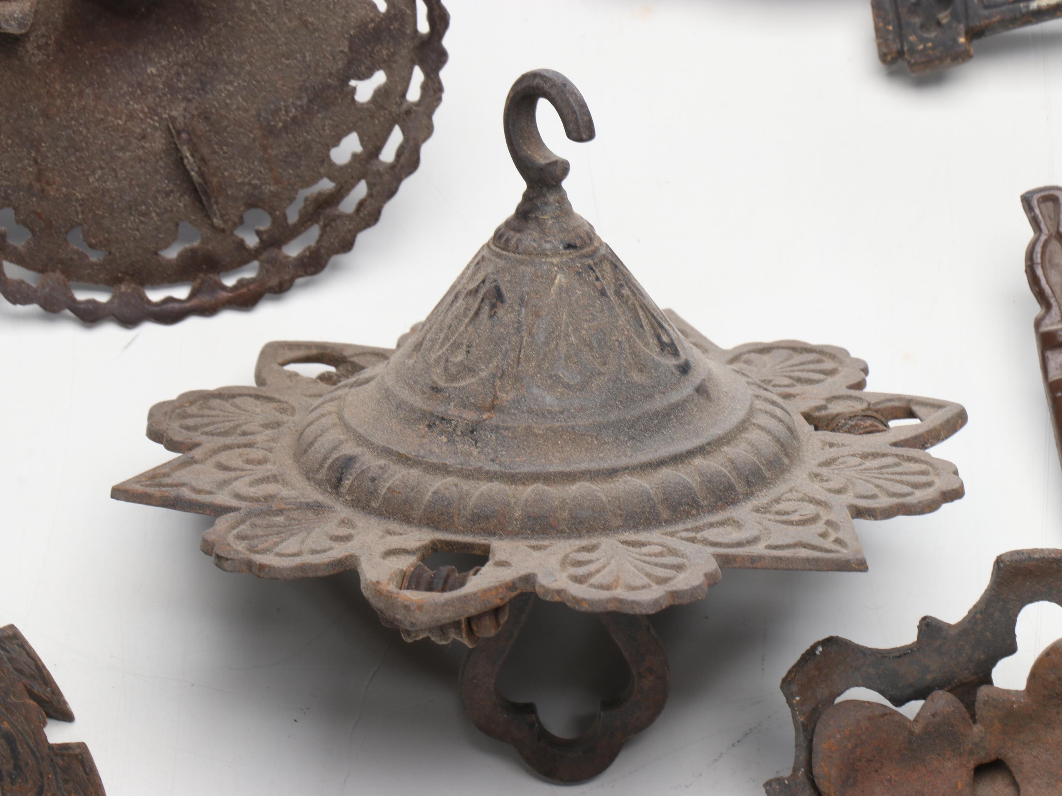 Cast Iron Wall Oil Lamp Brackets, Pendant Hardware, Other Light Fittings