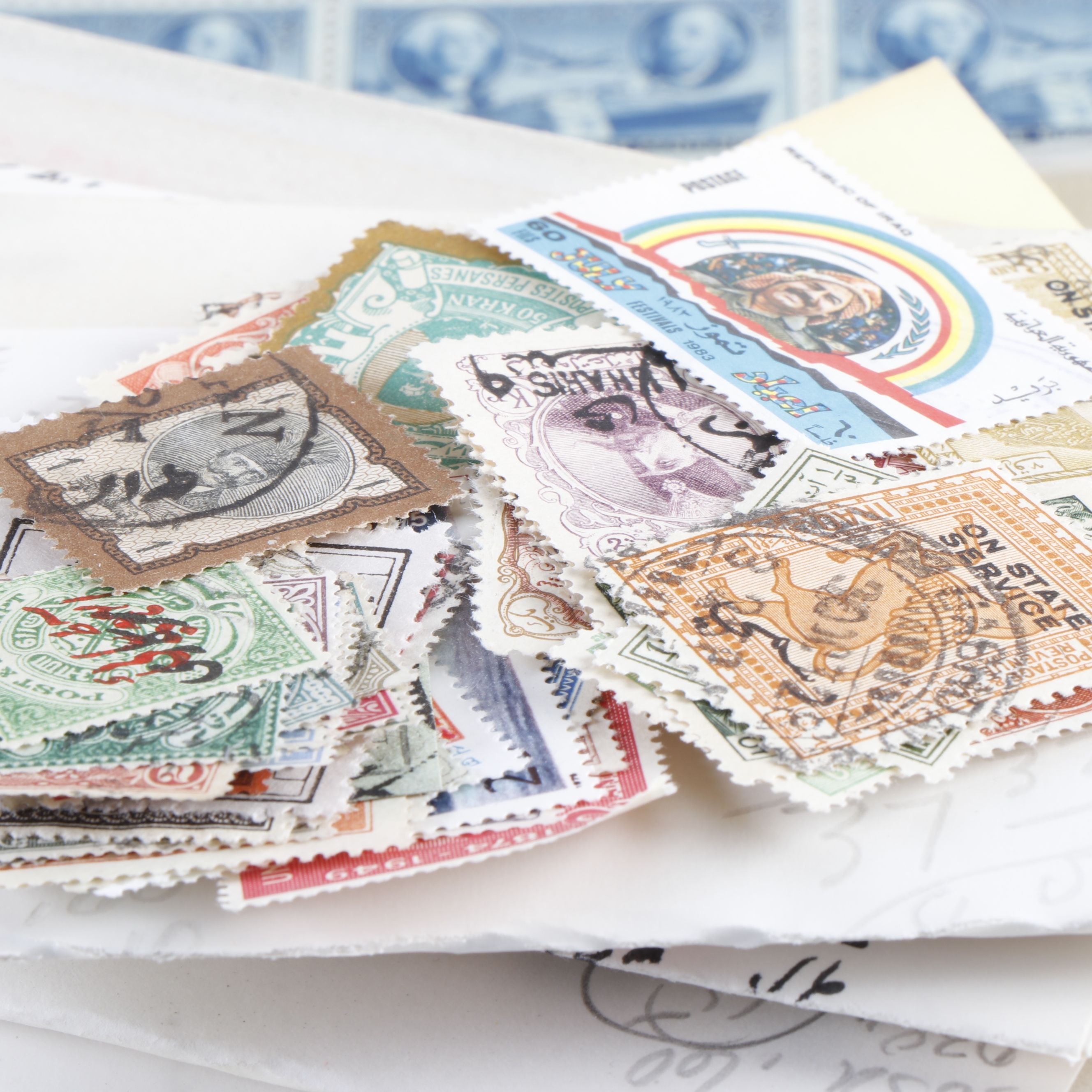 Group of U.S. and World Stamps, Antique to Vintage Postal Covers, and More