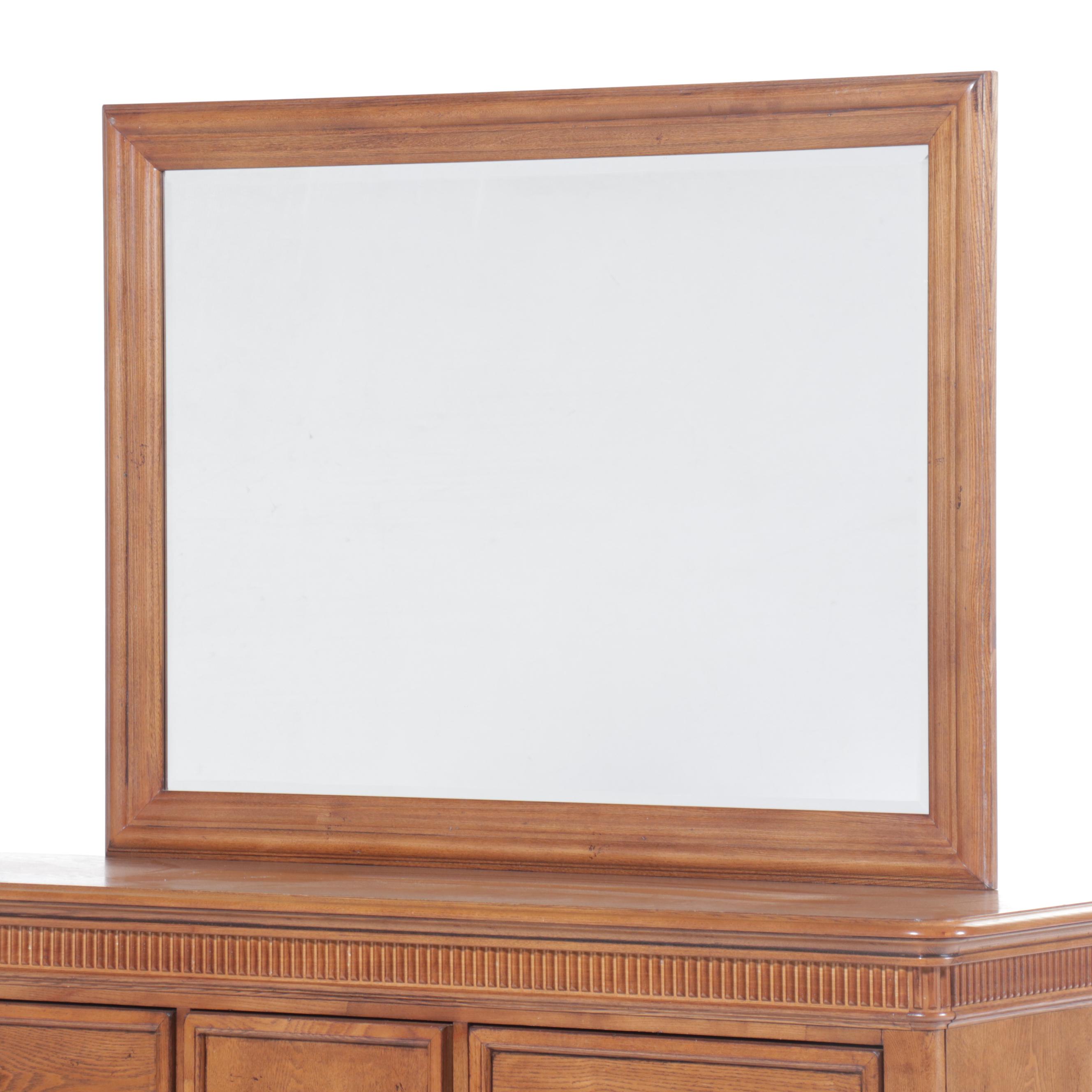 Georgian Style Oak Dresser with Mirror