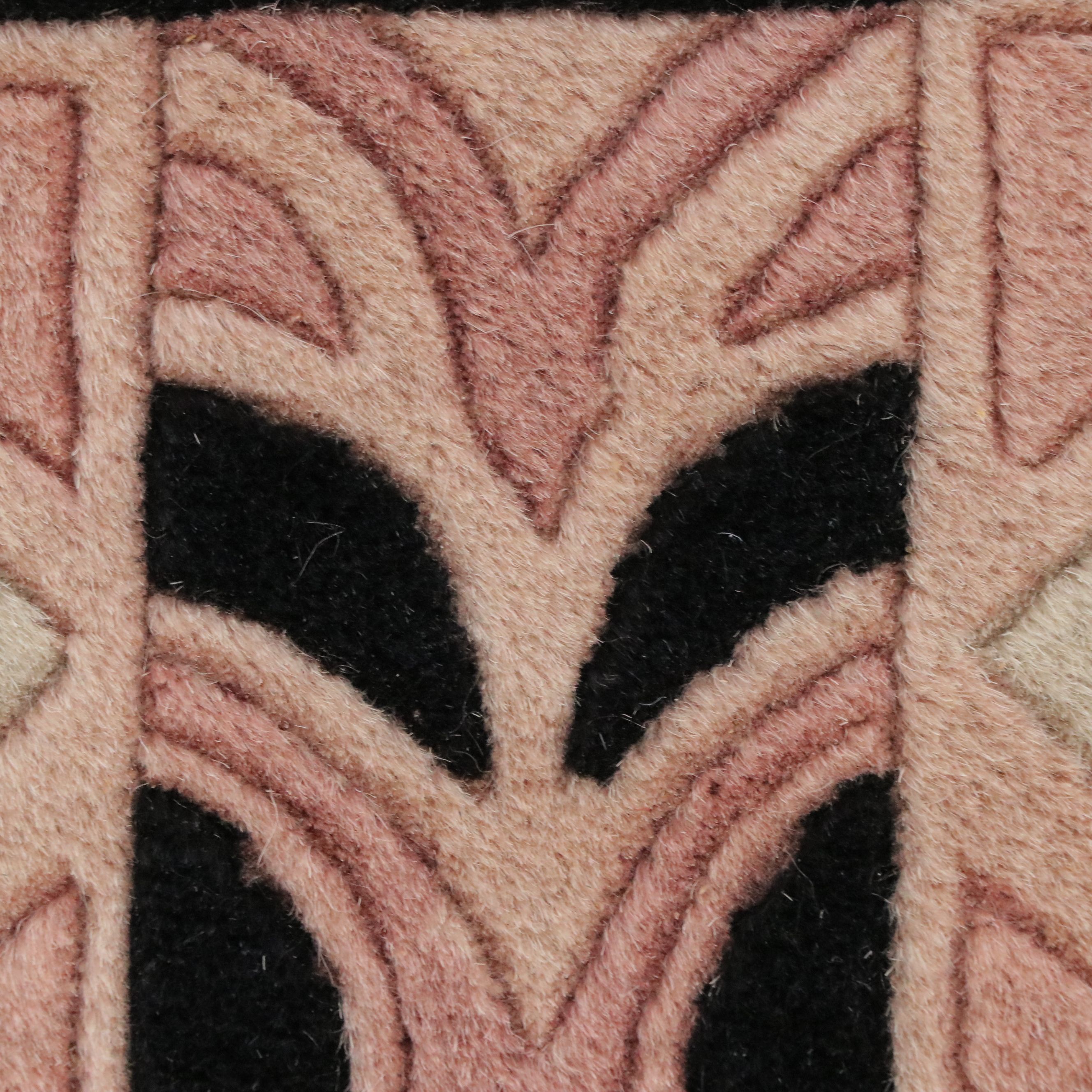 7'6 x 10'3 Hand-Knotted Nepalese Art Deco Style Area Rug