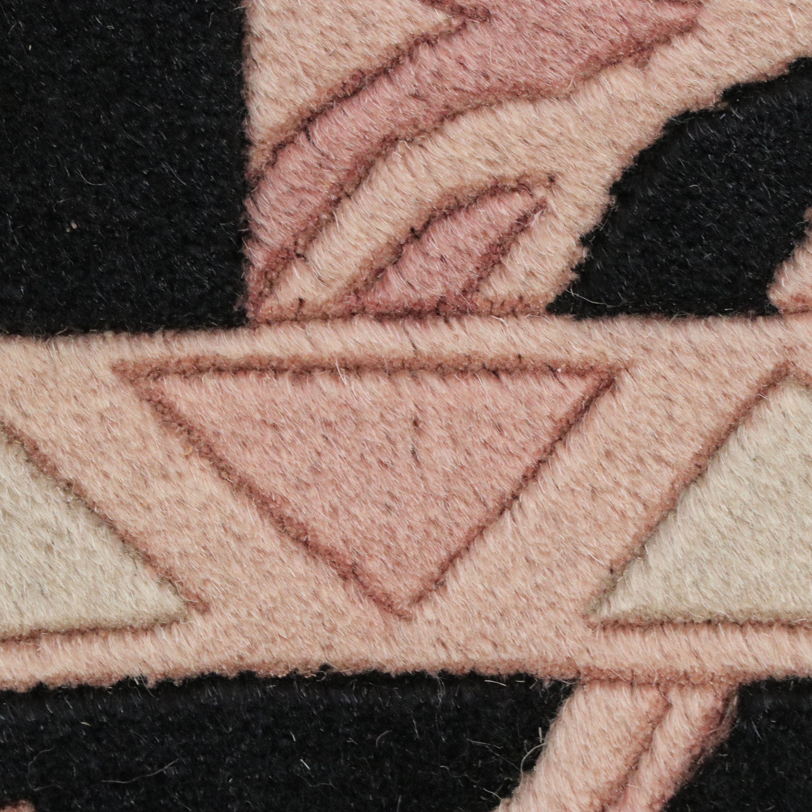 7'6 x 10'3 Hand-Knotted Nepalese Art Deco Style Area Rug