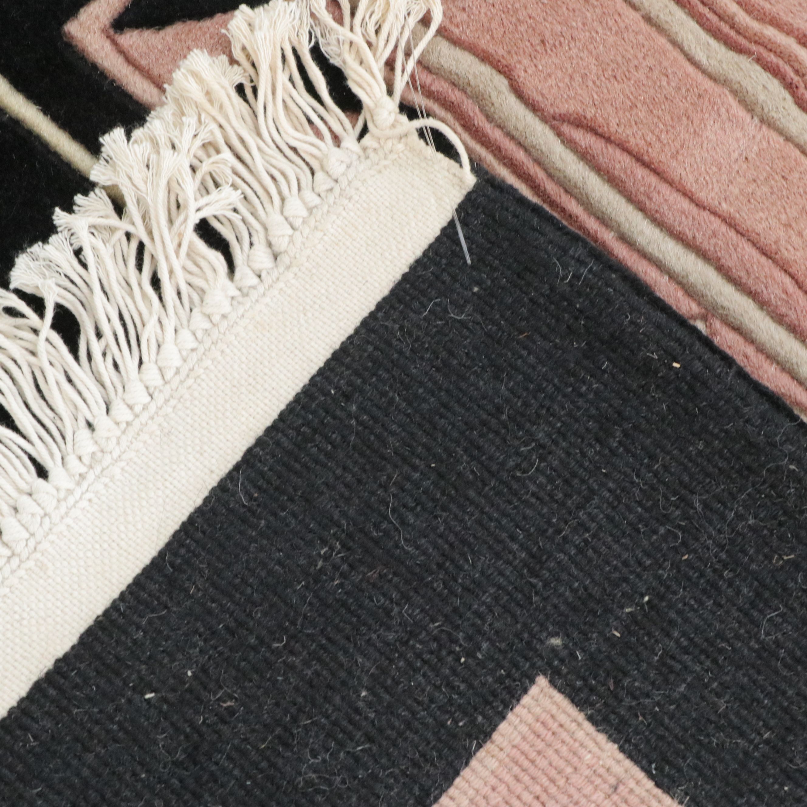 7'6 x 10'3 Hand-Knotted Nepalese Art Deco Style Area Rug