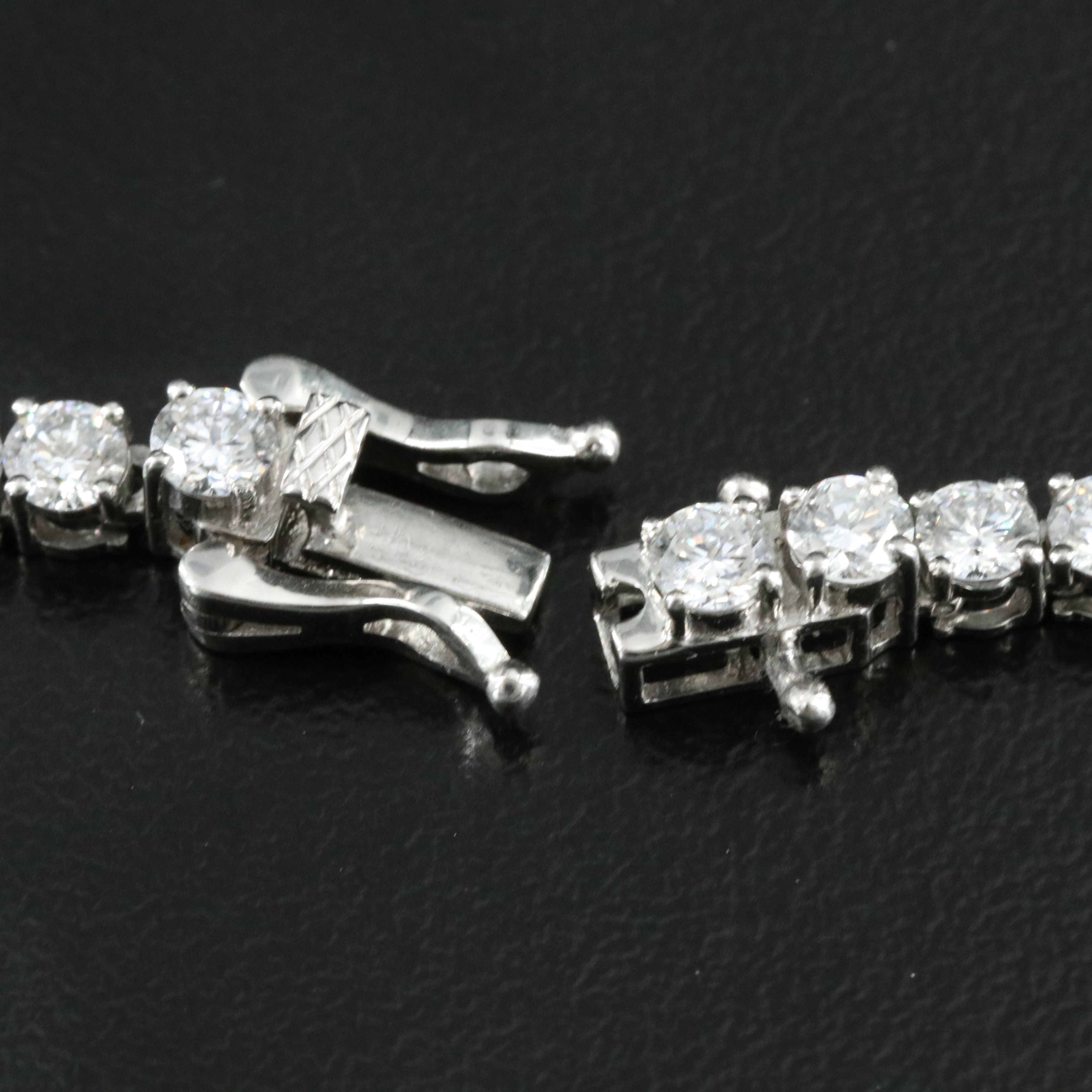 Platinum 28.02 CTW Lab Grown Diamond Riviera Necklace