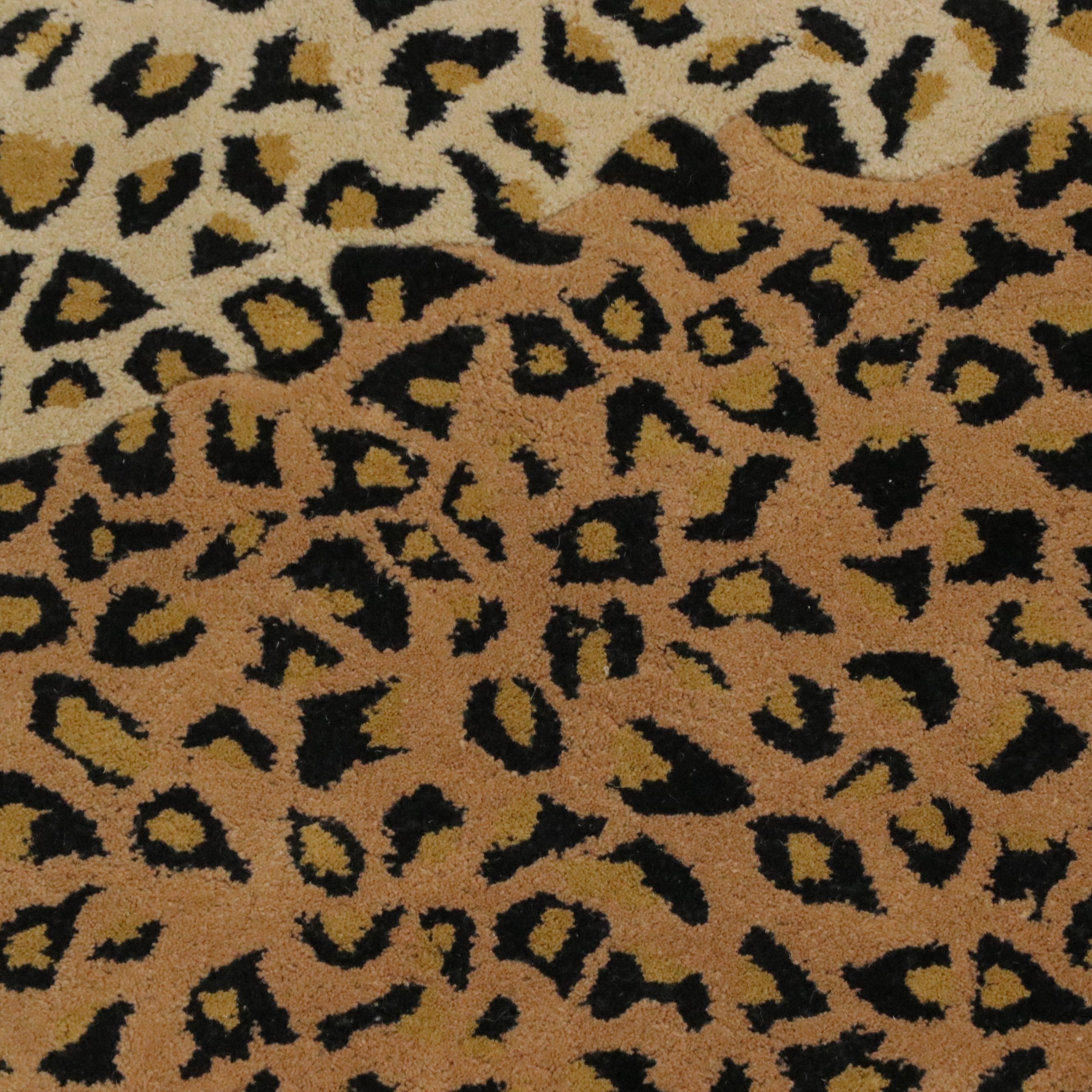 8'1 x 10'3 Hand-Tufted Contemporary Leopard Print Area Rug
