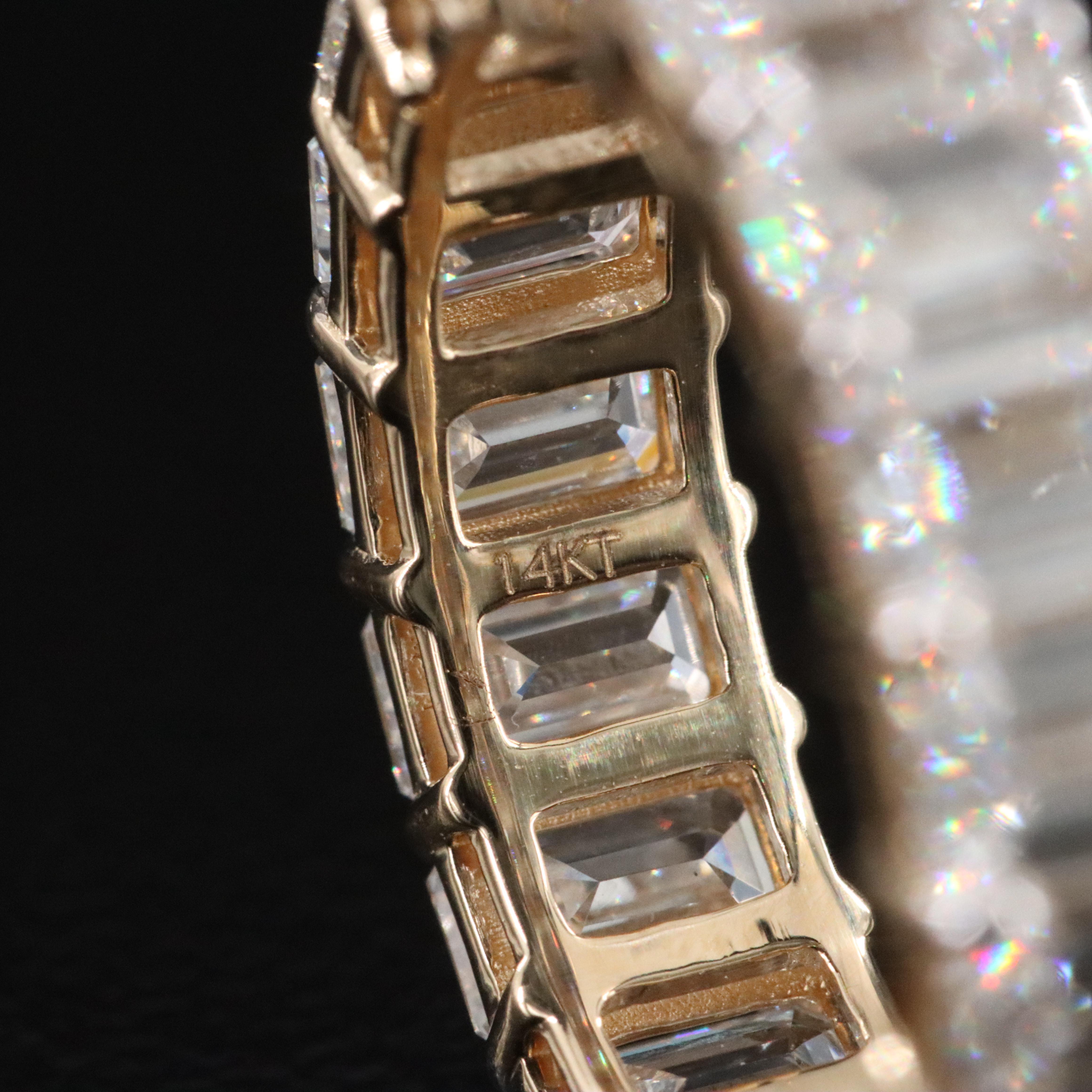 14K 7.23 CTW Lab Grown Diamond Eternity Band