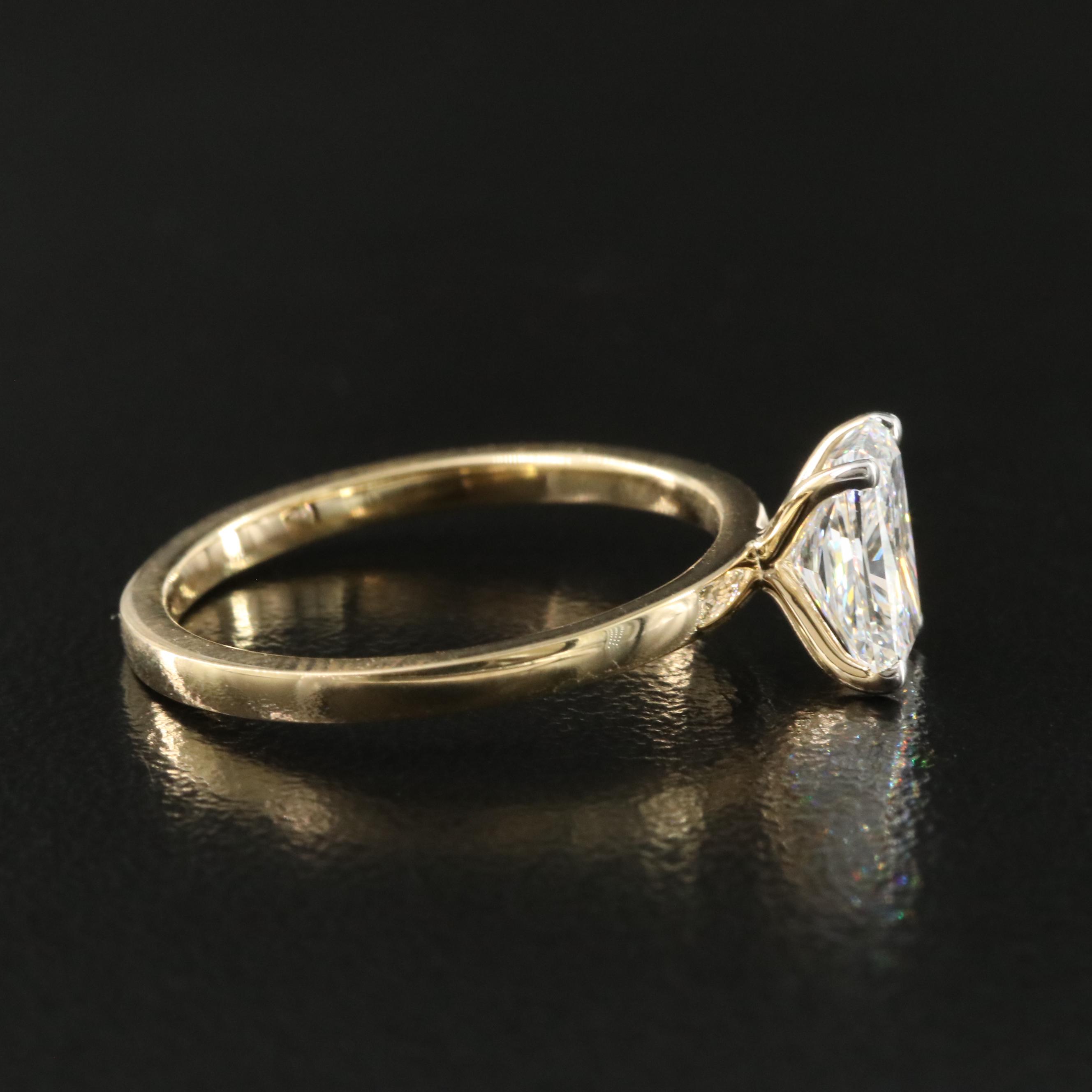 14K 1.16 CT Lab Grown Diamond Solitaire Ring with IGI Report