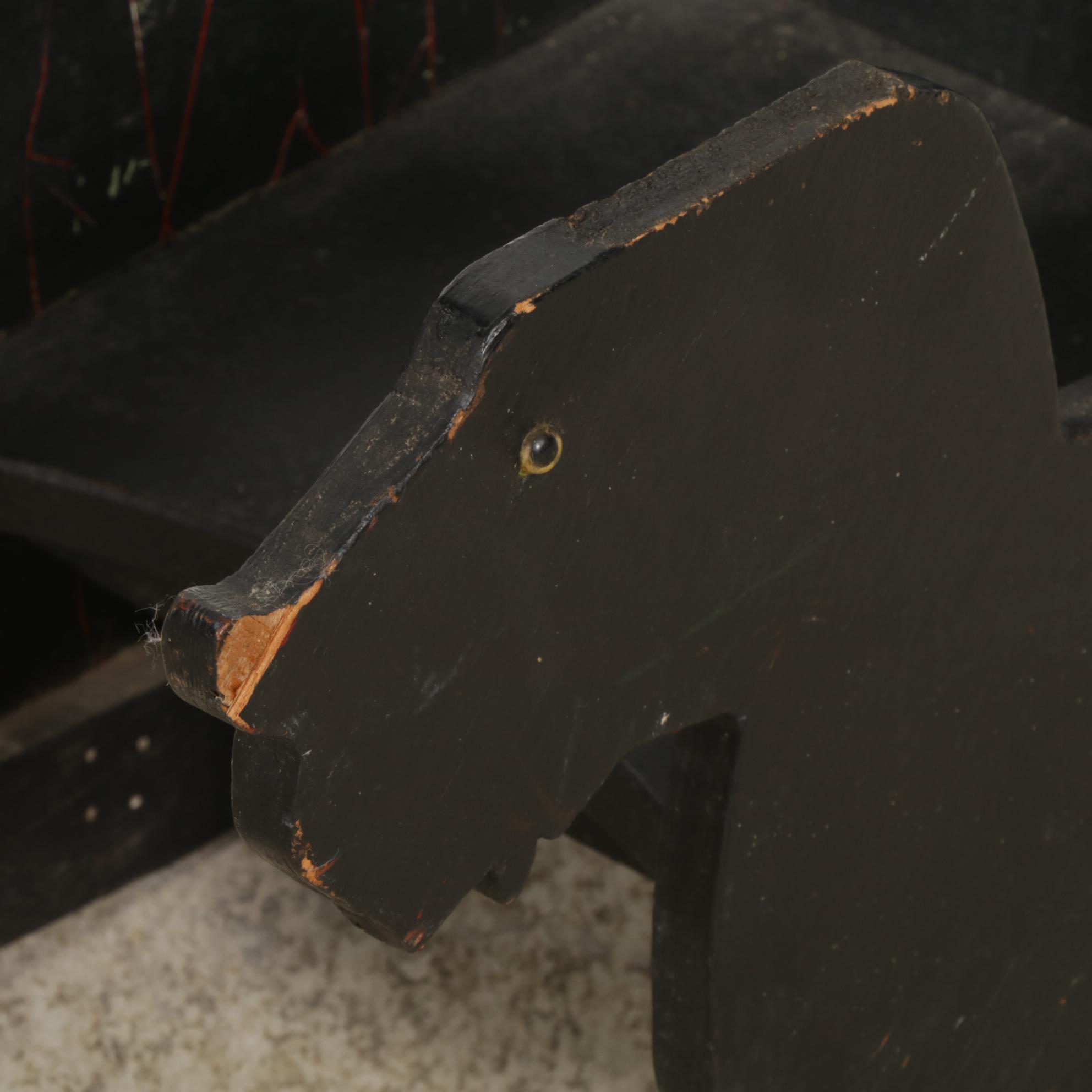 Children's Wooden Ride On Swan Rocker with Duck and Dog Chairs