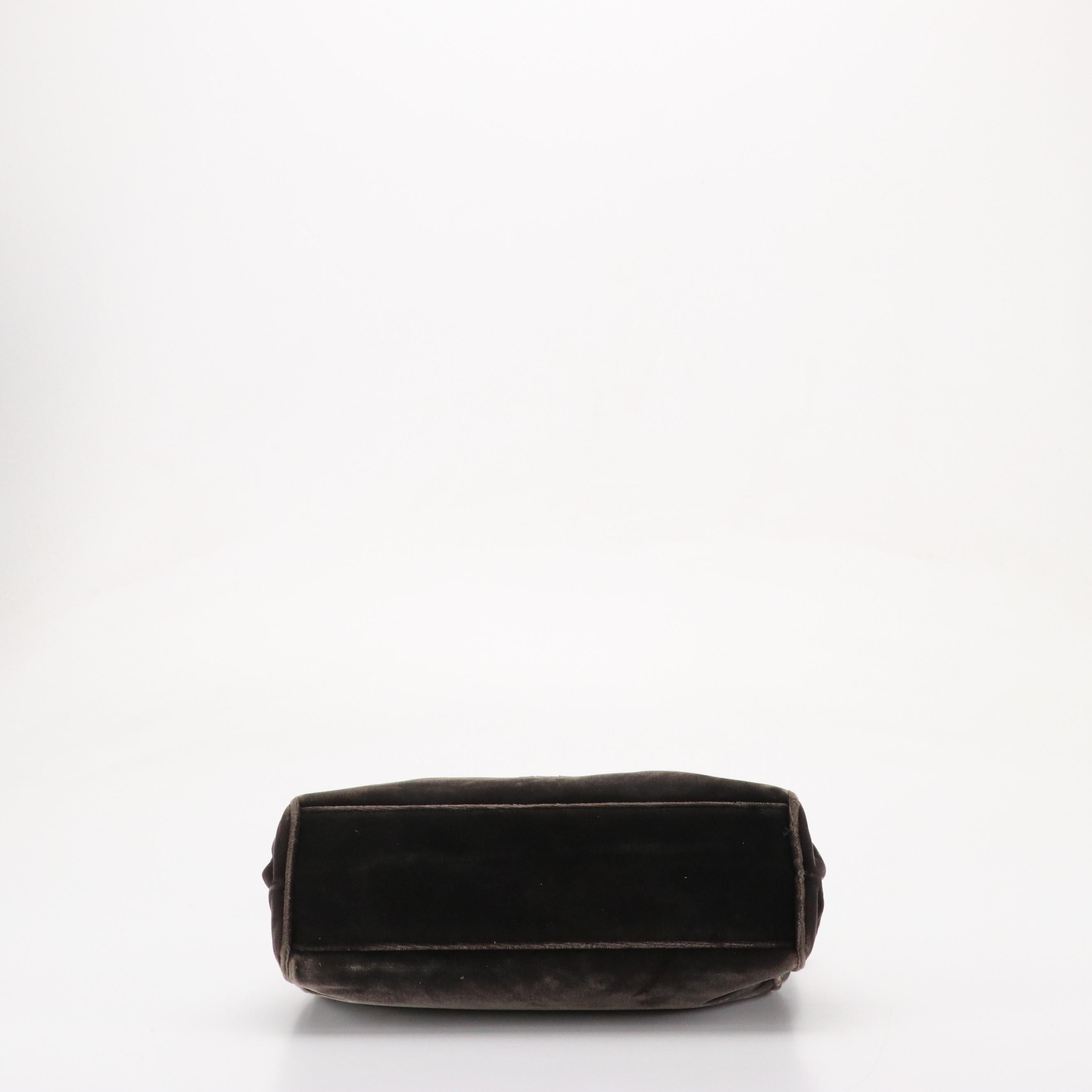 Prada Velvet Framed Shoulder Bag