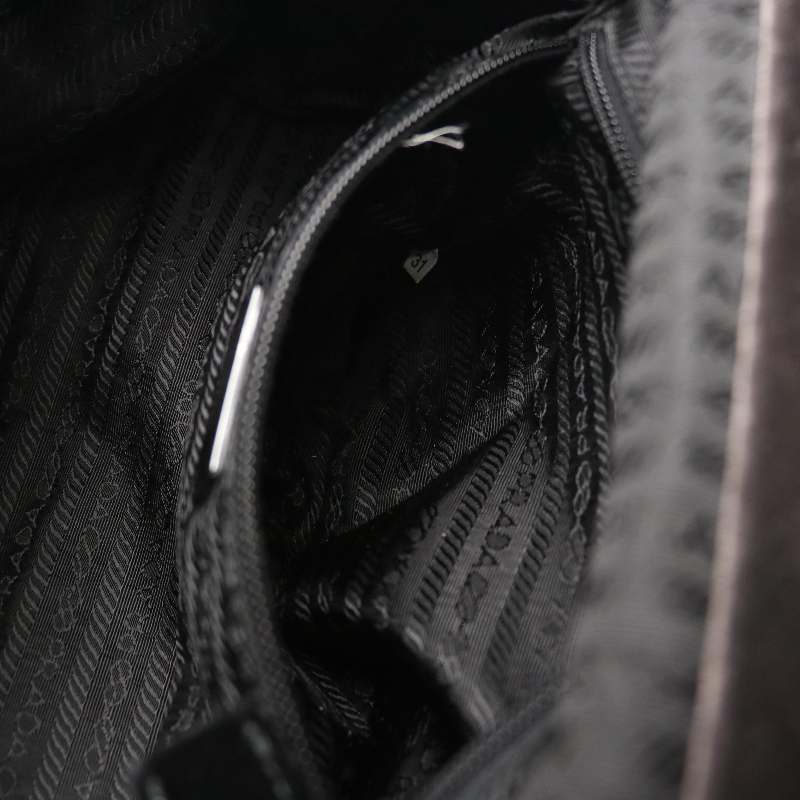 Prada Velvet Framed Shoulder Bag