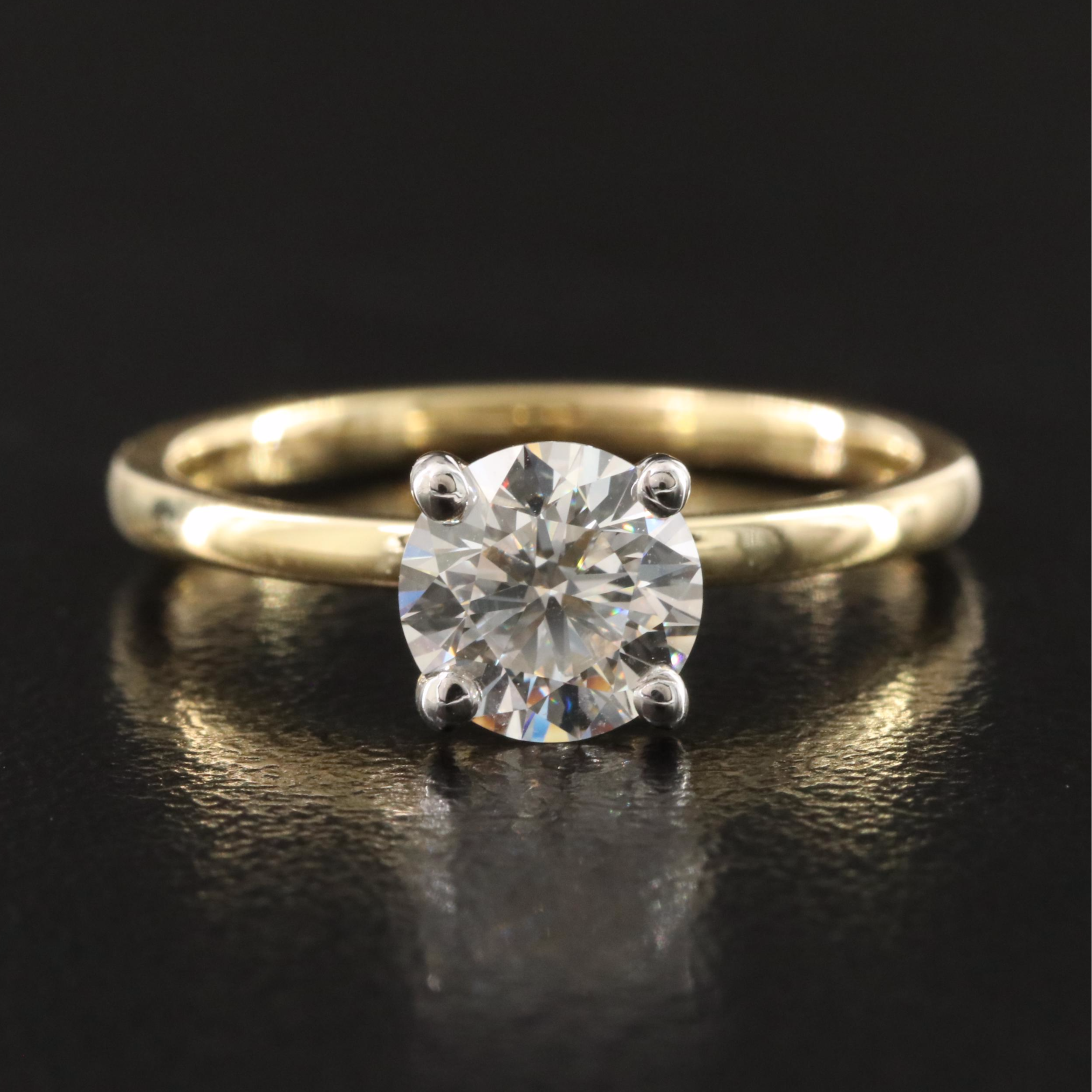 Loose 1.00 CT Lab Grown Diamond Solitaire Ring with IGI Report