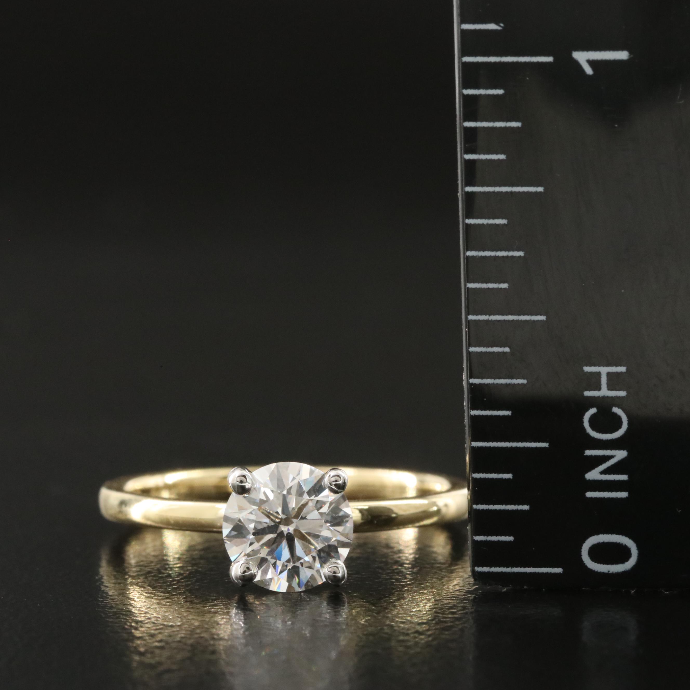 Loose 1.00 CT Lab Grown Diamond Solitaire Ring with IGI Report