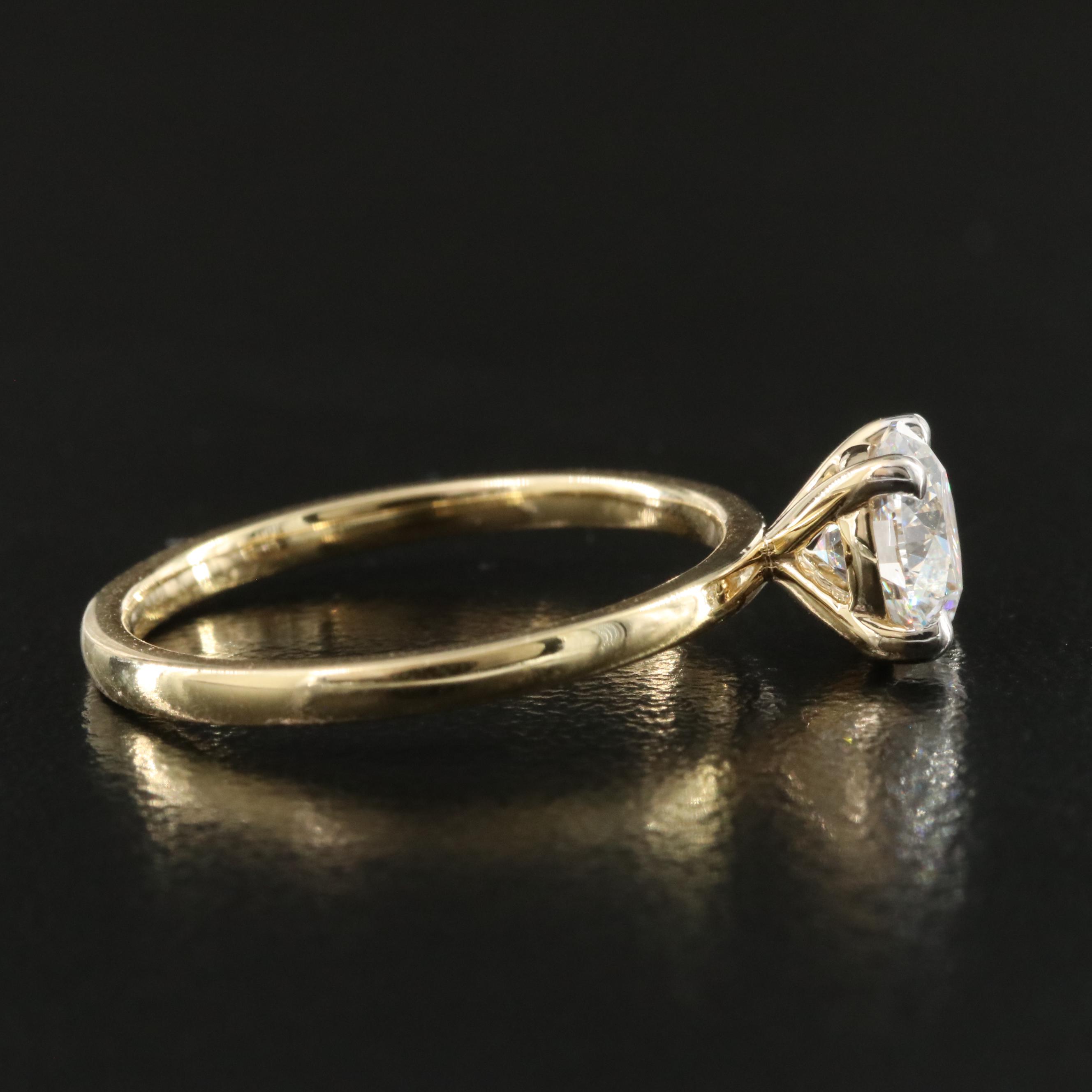 Loose 1.00 CT Lab Grown Diamond Solitaire Ring with IGI Report