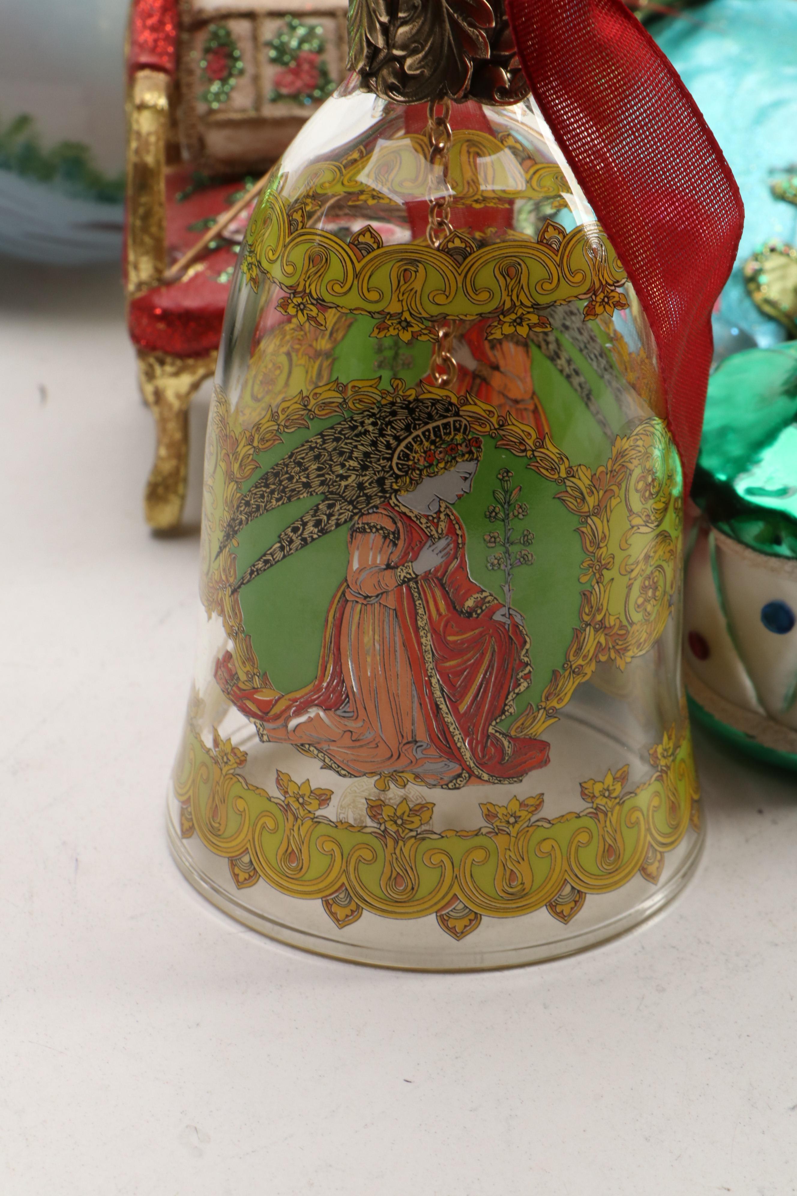 Mold Blown Mercury Glass and Other Christmas Ornaments