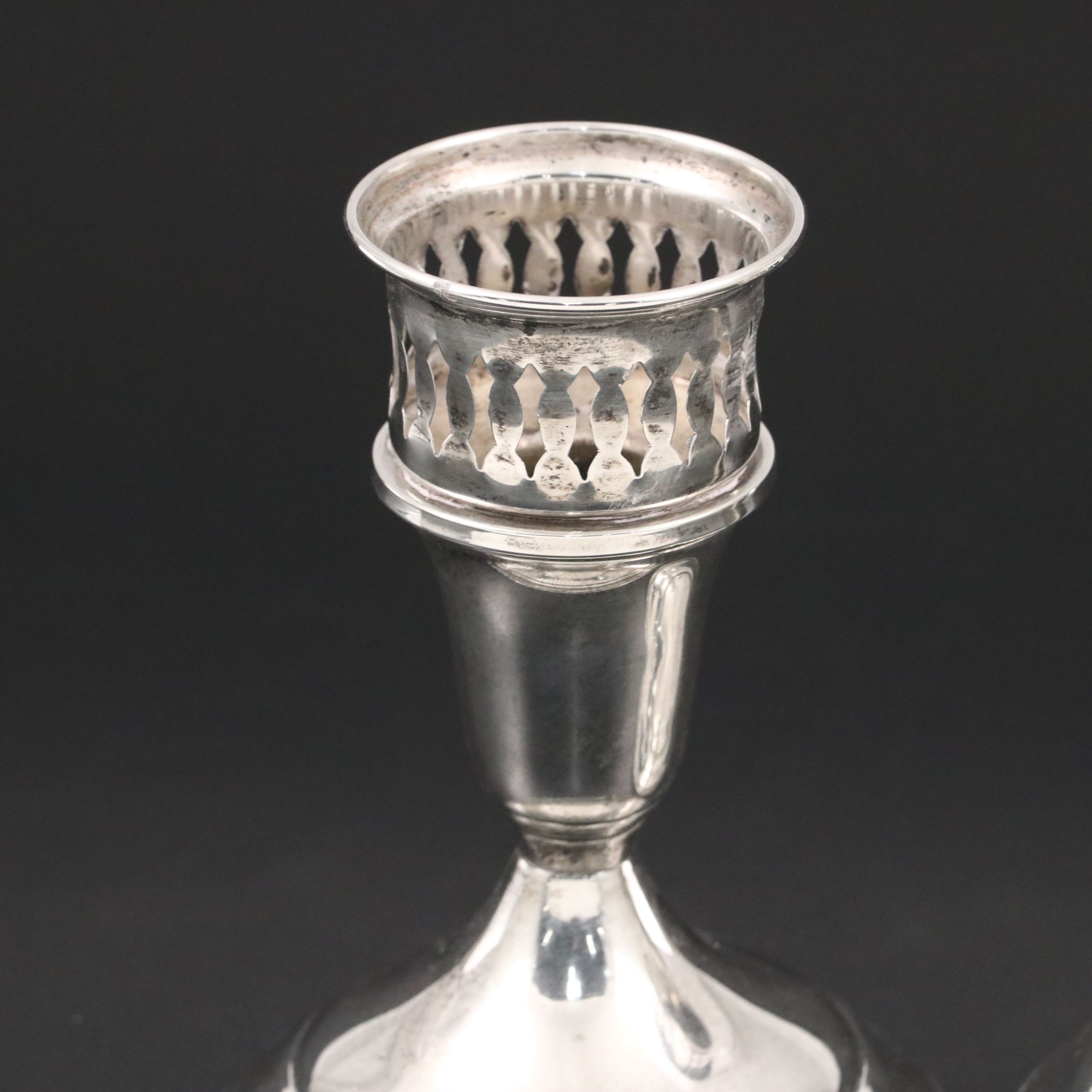 Towle Sterling Silver Reticulated Candle Holders