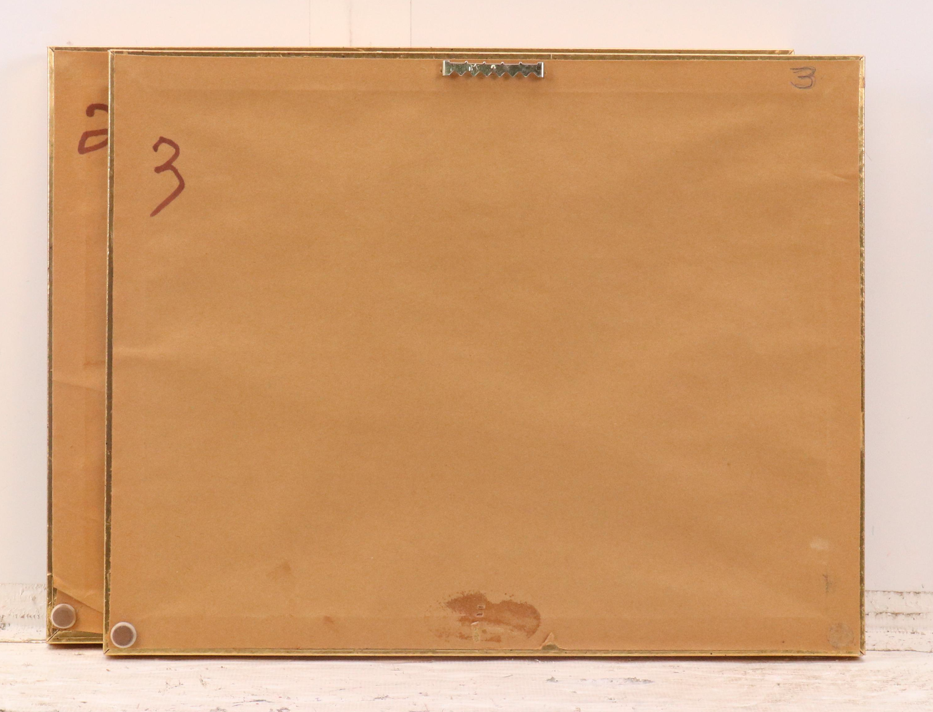 After Burnadette Voz Offset Lithographs of Village Landscapes