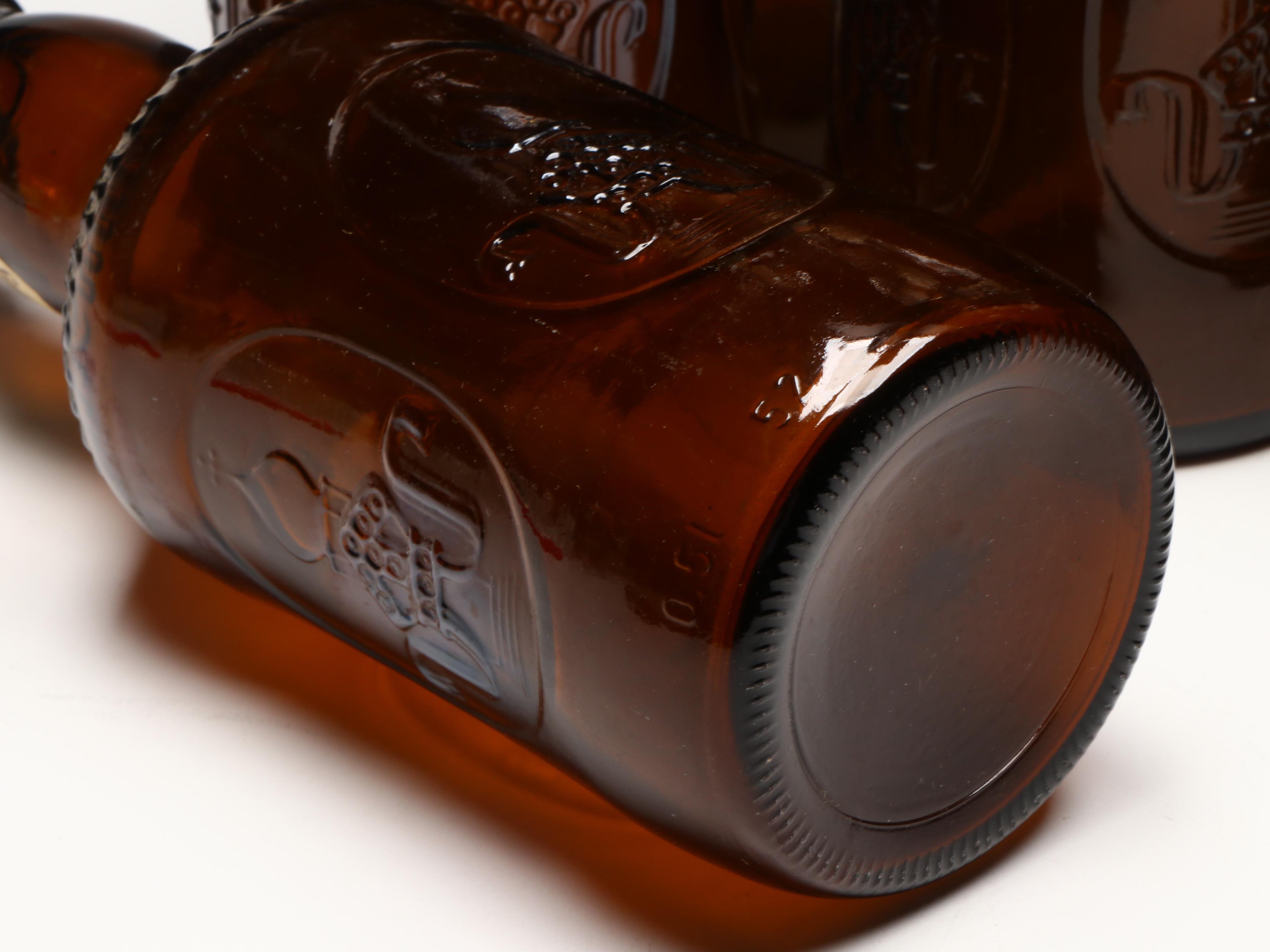 Altenmünster "Brauer Bier" Glass Bottles with Souvenir Shot Glasses