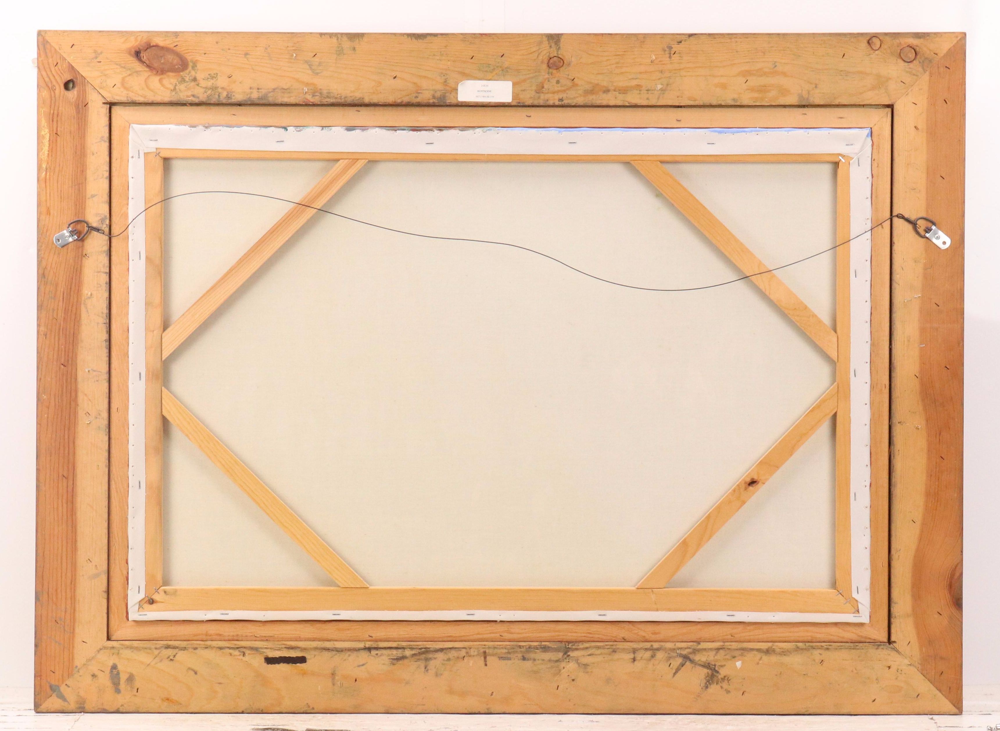 English Hunting Scene Oil Painting