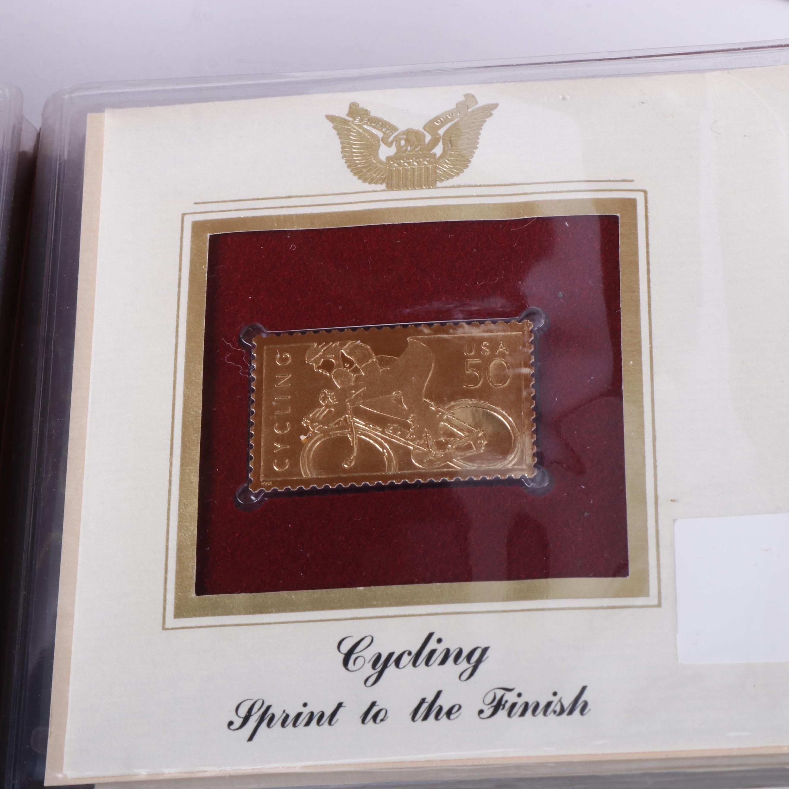 Three Volumes of "Golden Replicas of United States Stamps" and Postal Covers