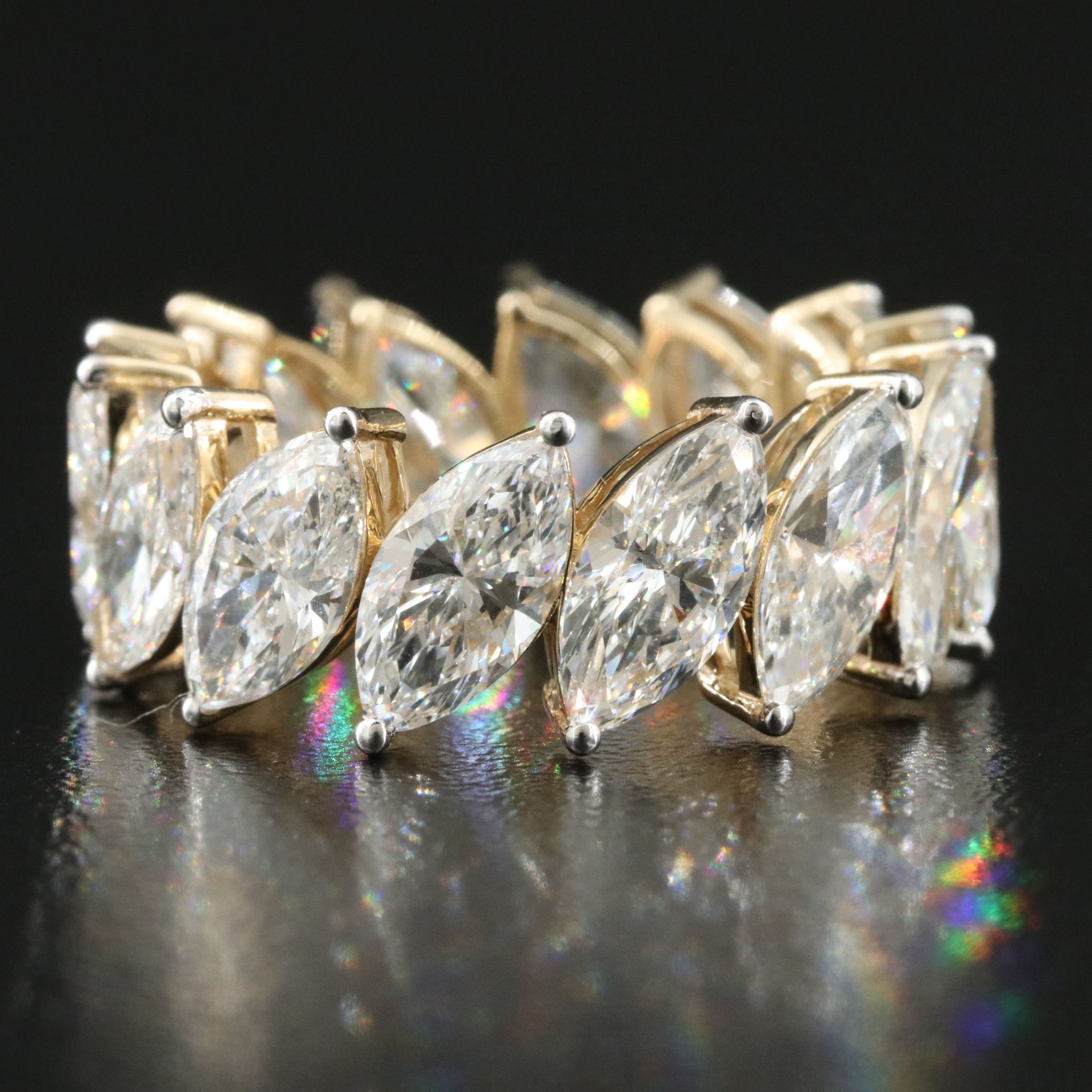 14K 8.15 CTW Lab Grown Diamond Eternity Band