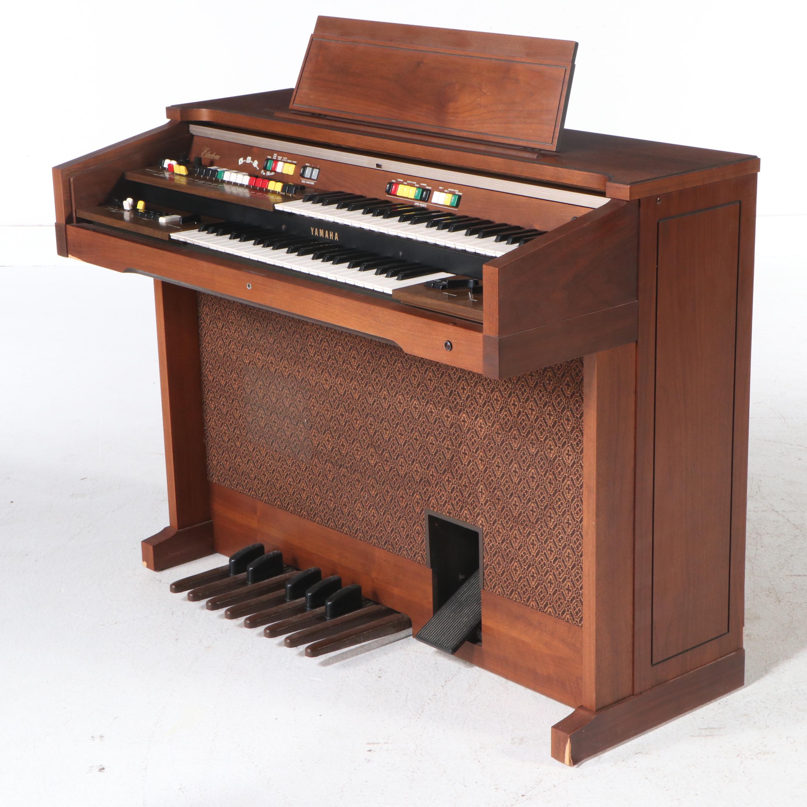 Yamaha Electone Walnut Veneered Electronic Organ