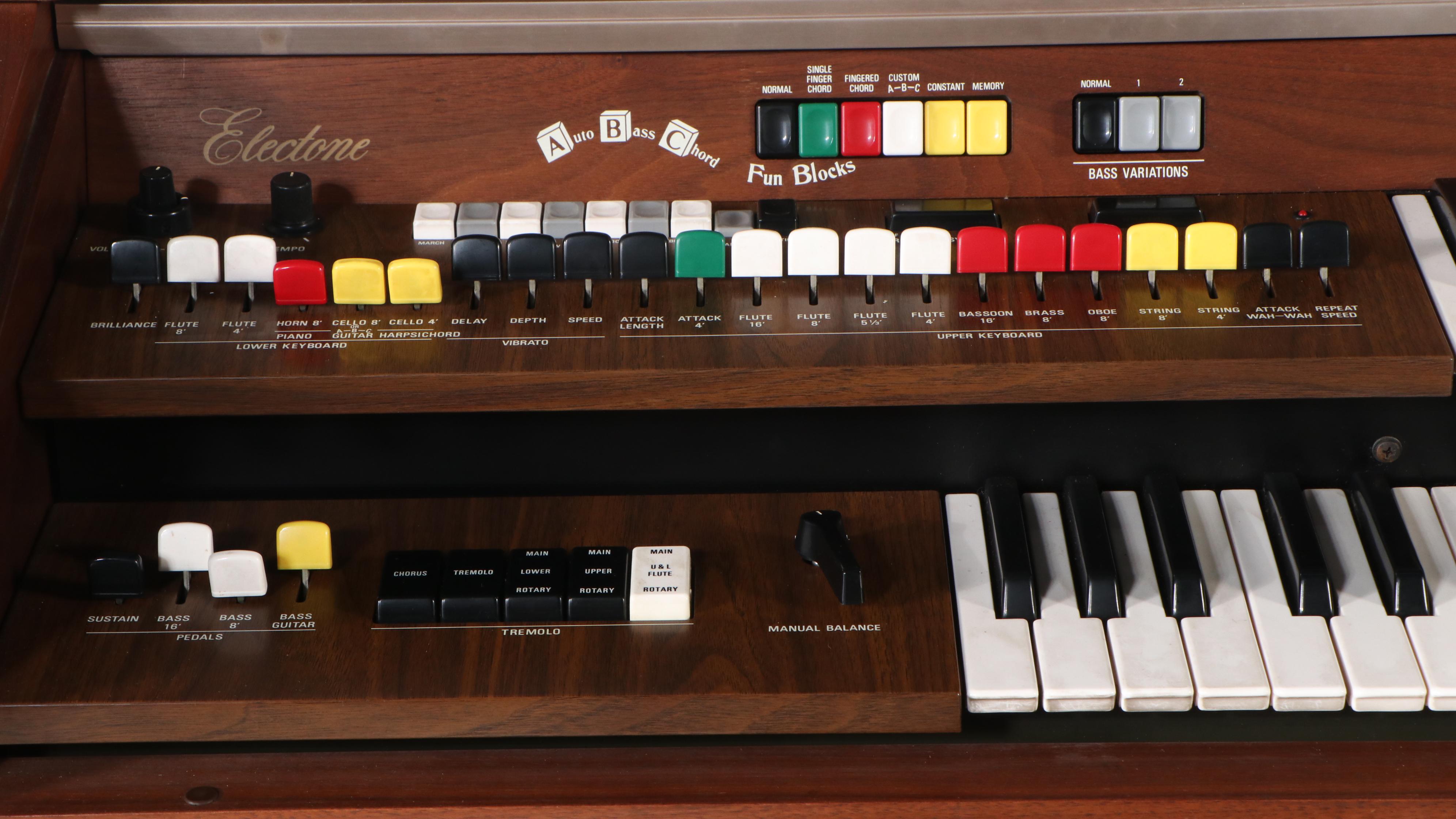 Yamaha Electone Walnut Veneered Electronic Organ
