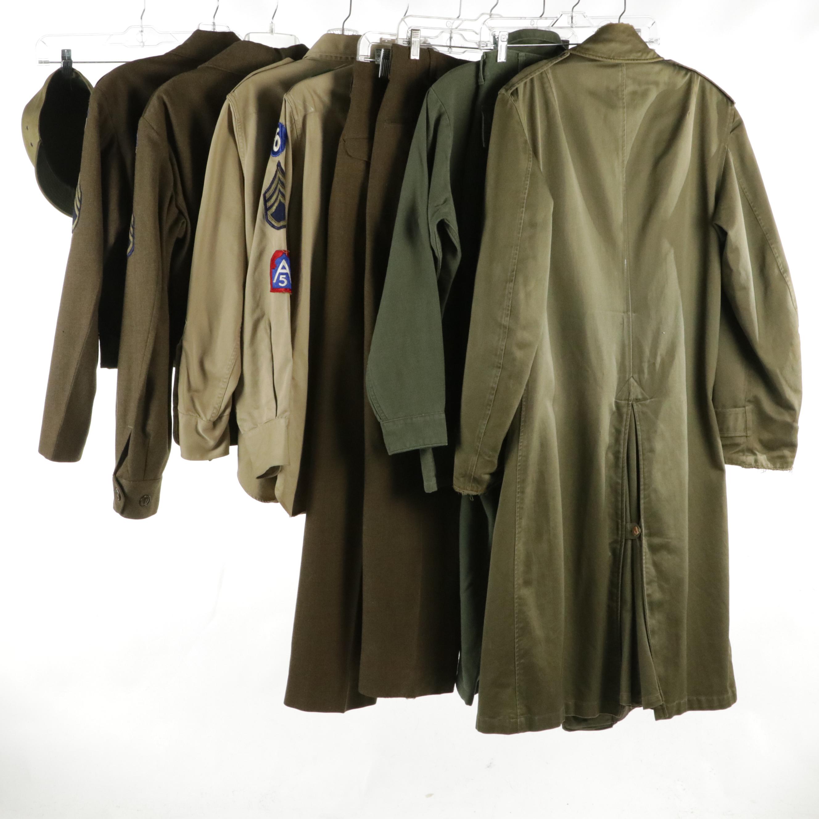 WWII/Post WWII Era US Army Winter Service Uniforms and Fatigues