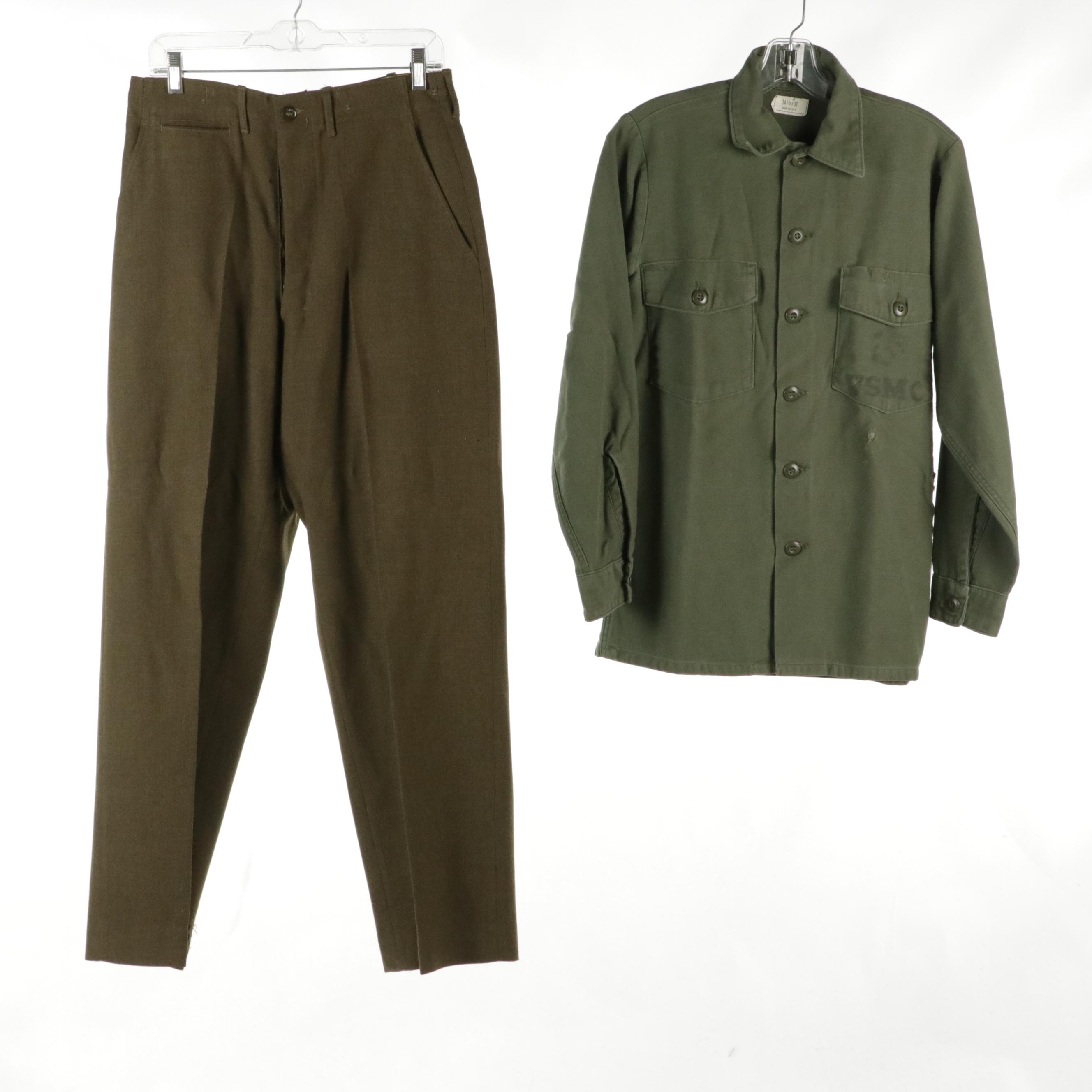 WWII/Post WWII Era US Army Winter Service Uniforms and Fatigues