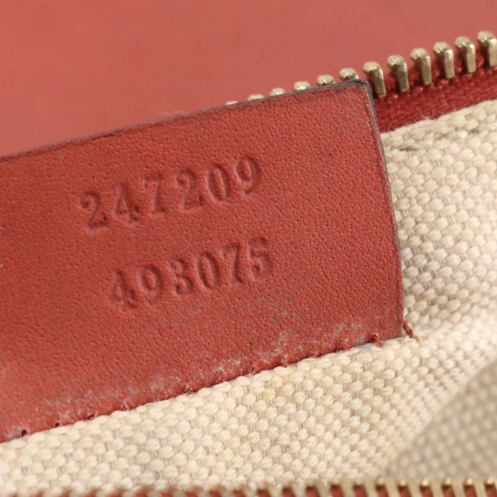 Gucci Signature Craft Tote and Zip Pouch in GG Canvas and Blush Mauve Leather