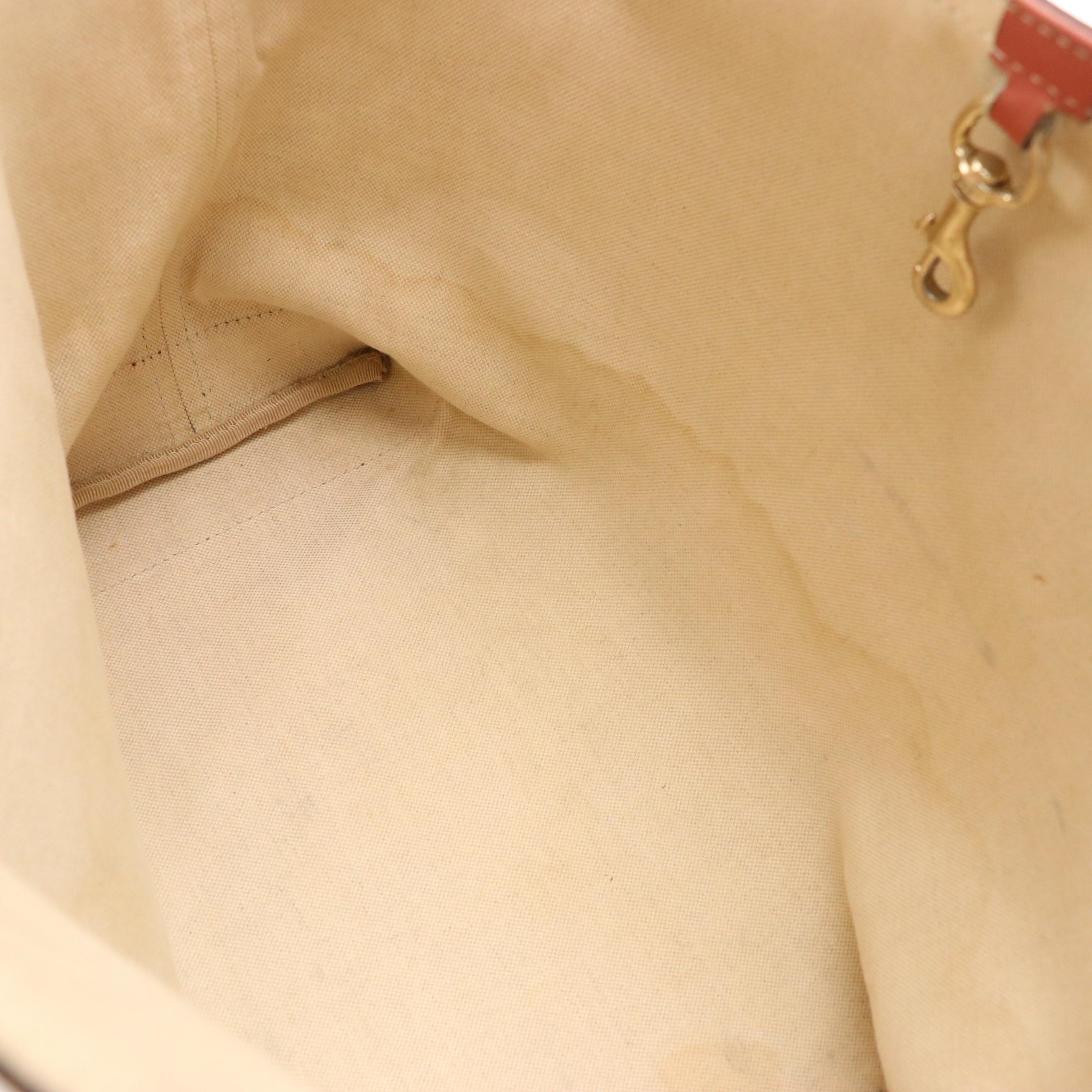 Gucci Signature Craft Tote and Zip Pouch in GG Canvas and Blush Mauve Leather