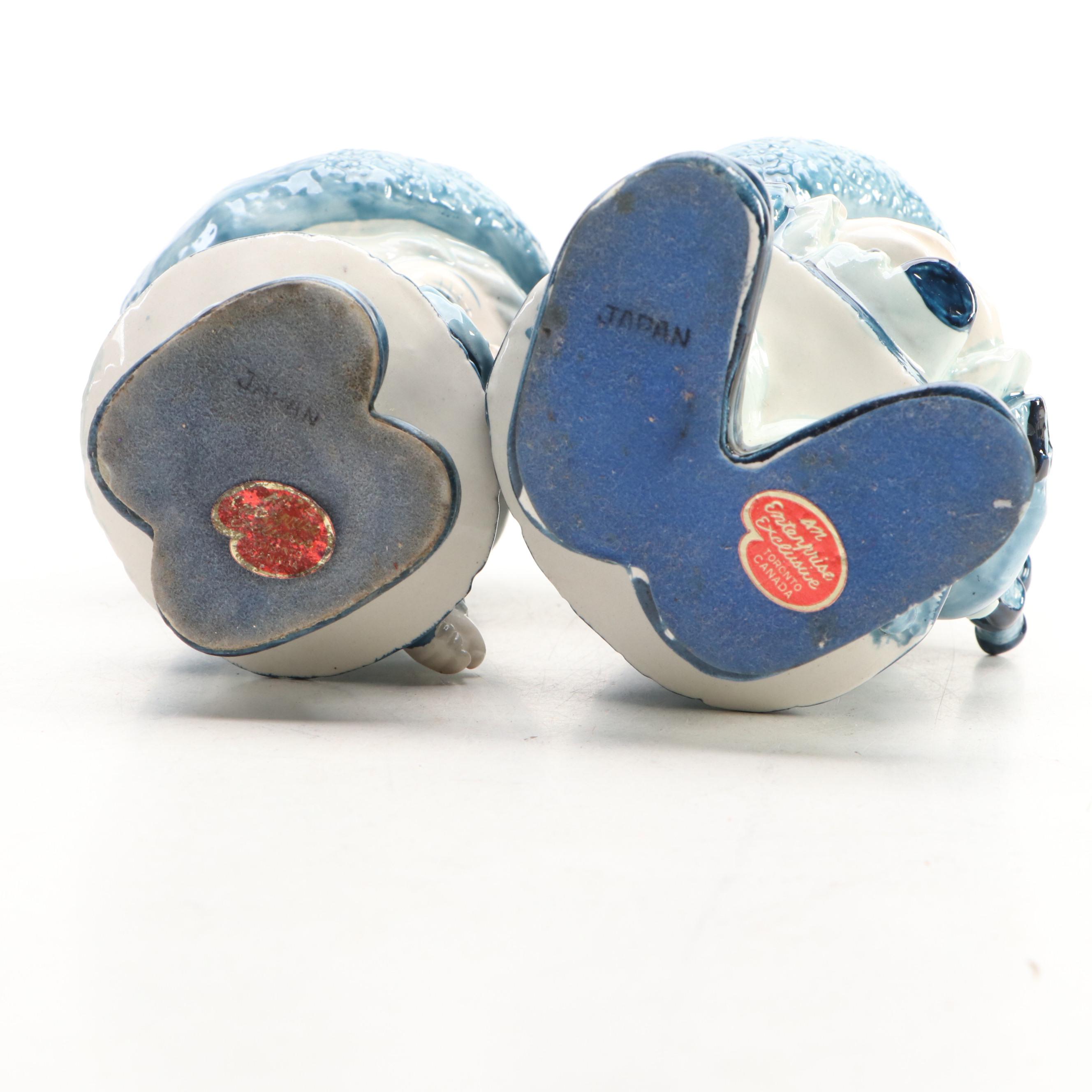 Japanese Ceramic Highland Children Figurines