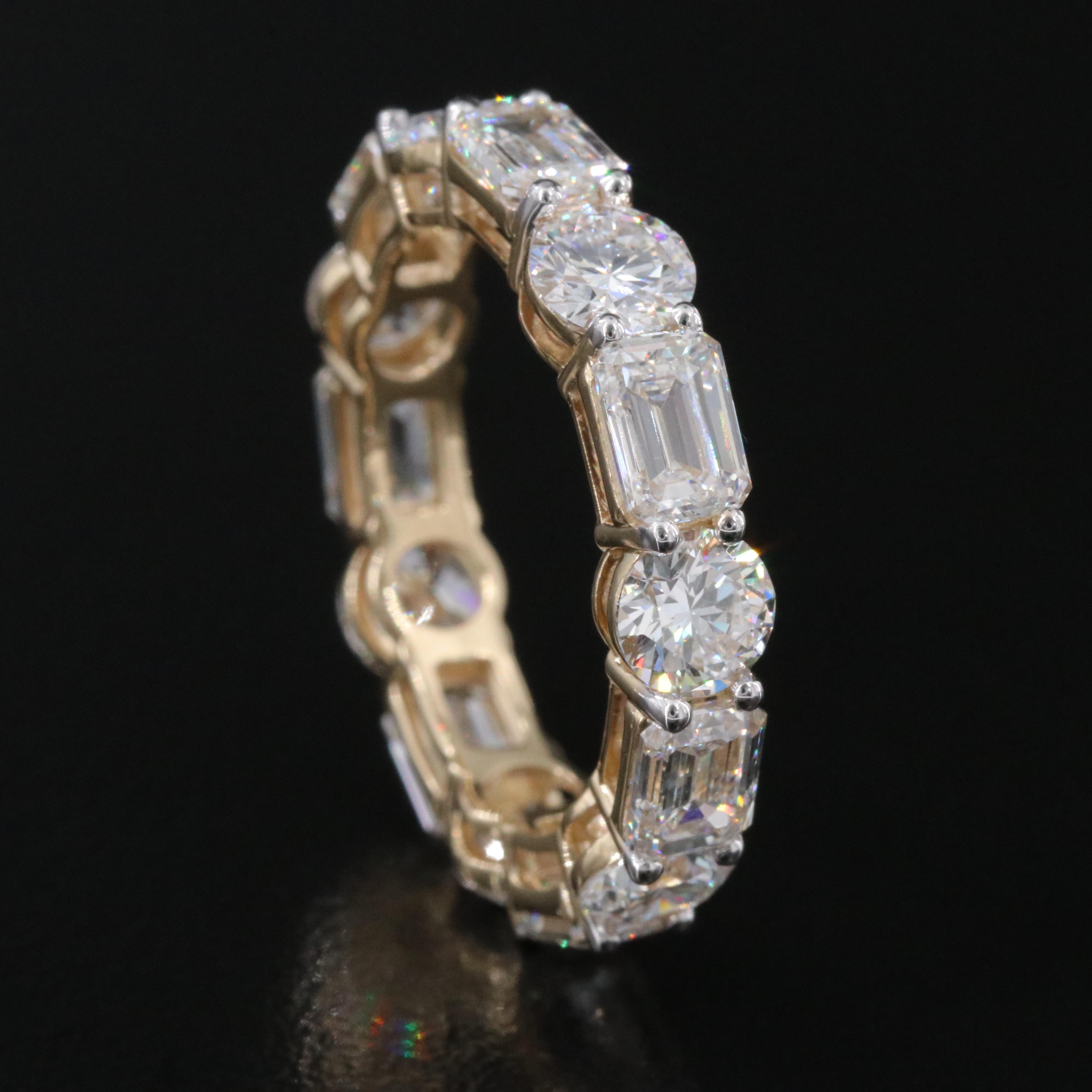 14K 5.34 CTW Lab Grown Diamond Eternity Band