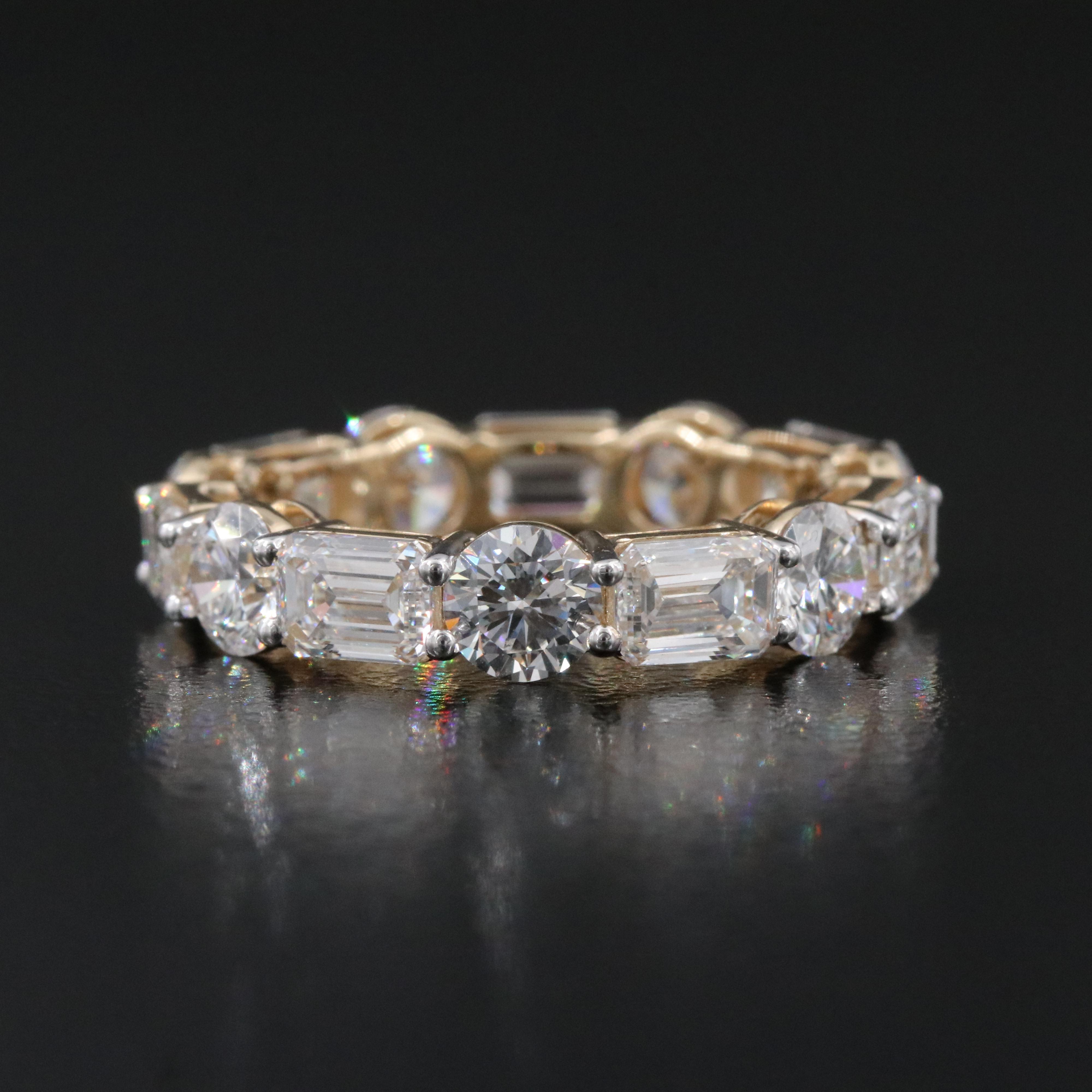 14K 5.34 CTW Lab Grown Diamond Eternity Band
