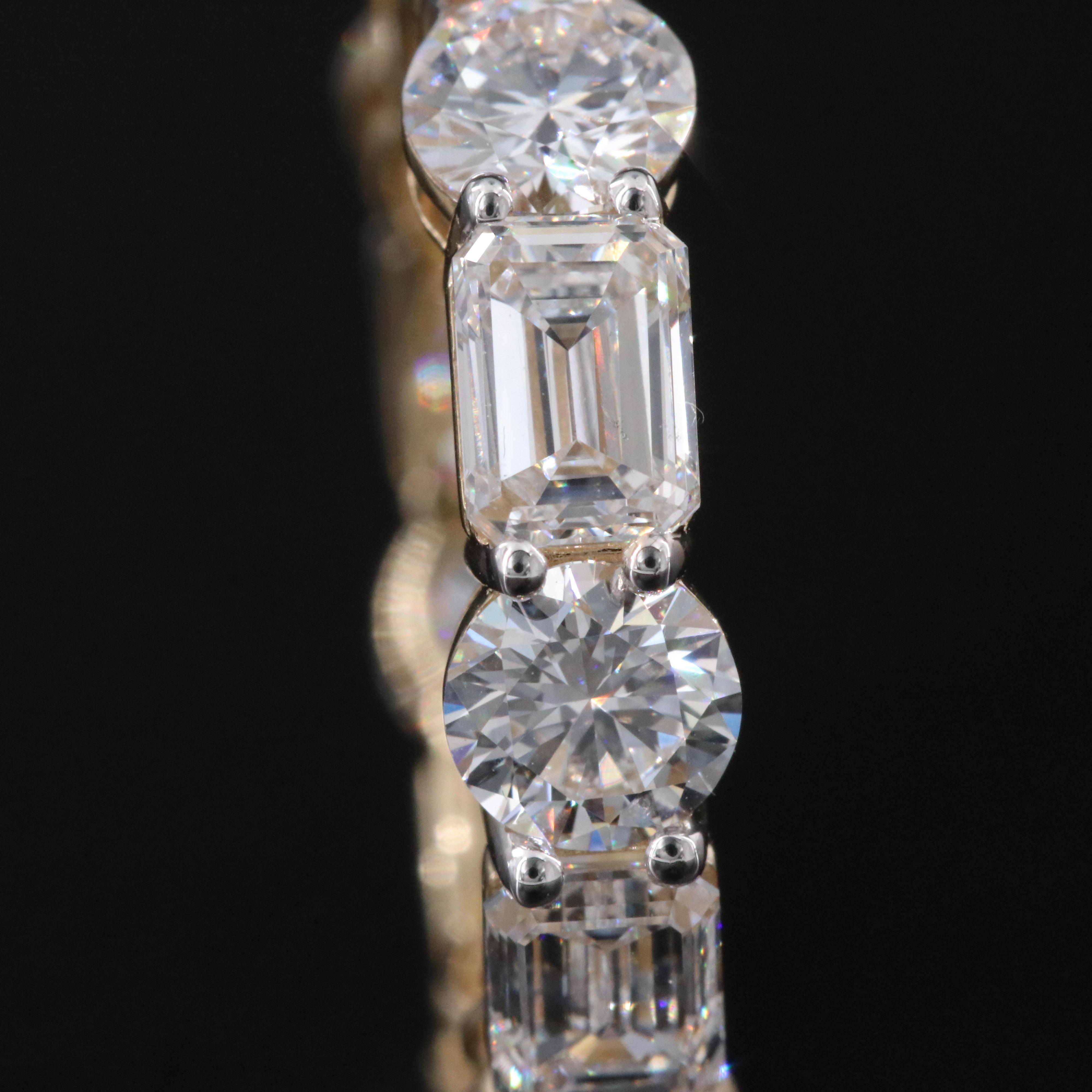 14K 5.34 CTW Lab Grown Diamond Eternity Band