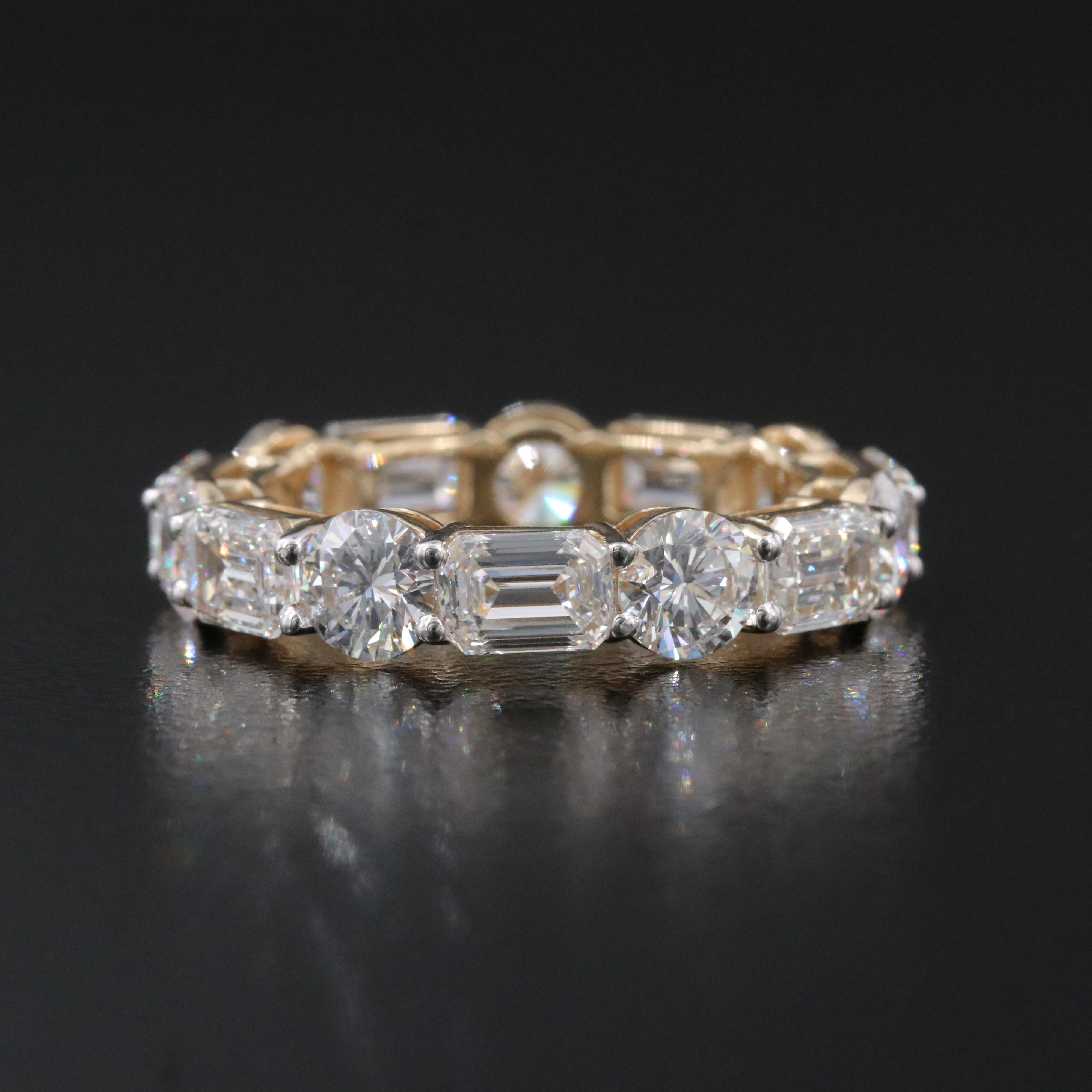 14K 5.34 CTW Lab Grown Diamond Eternity Band