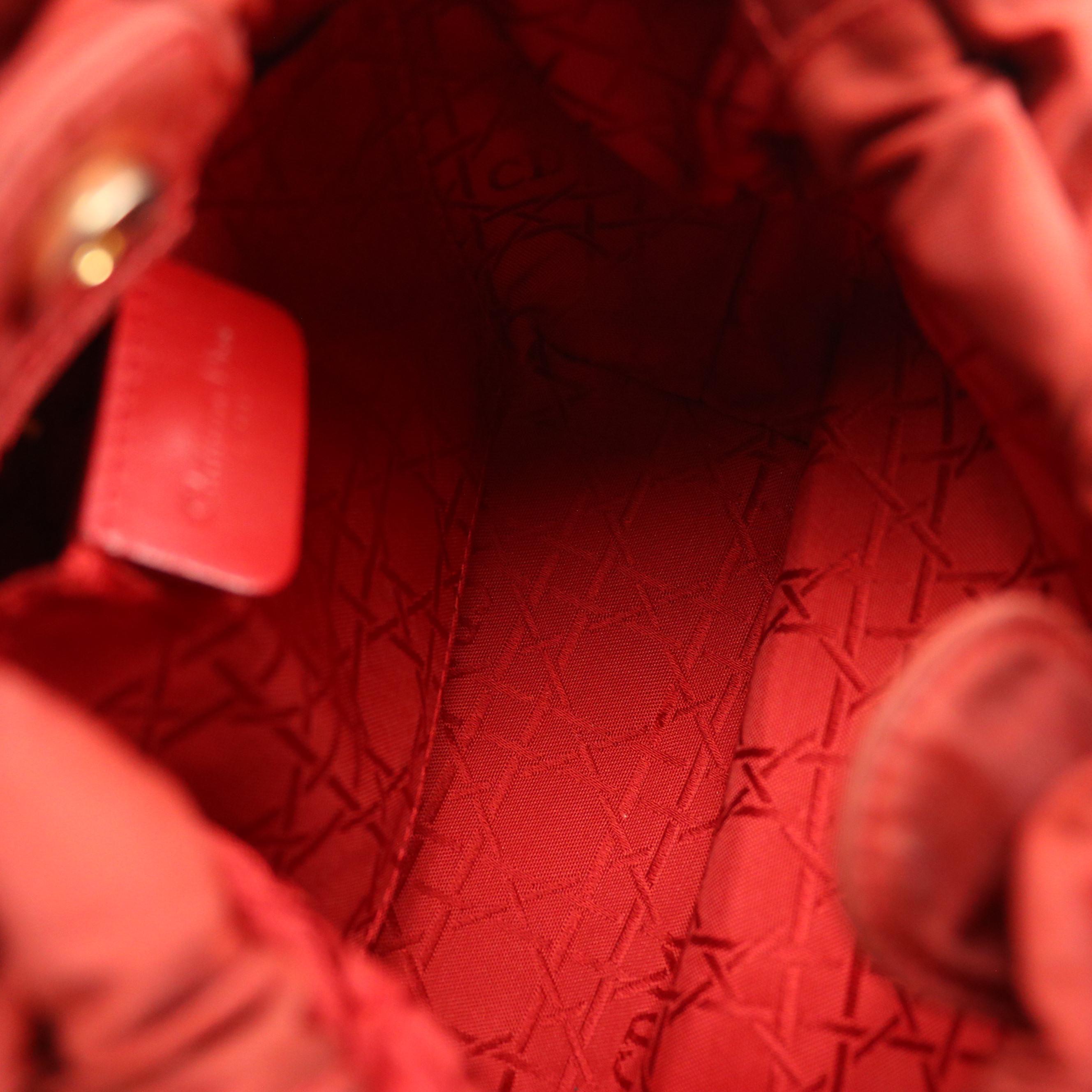 Christian Dior Nylon Handbag with Acrylic Beaded Handle