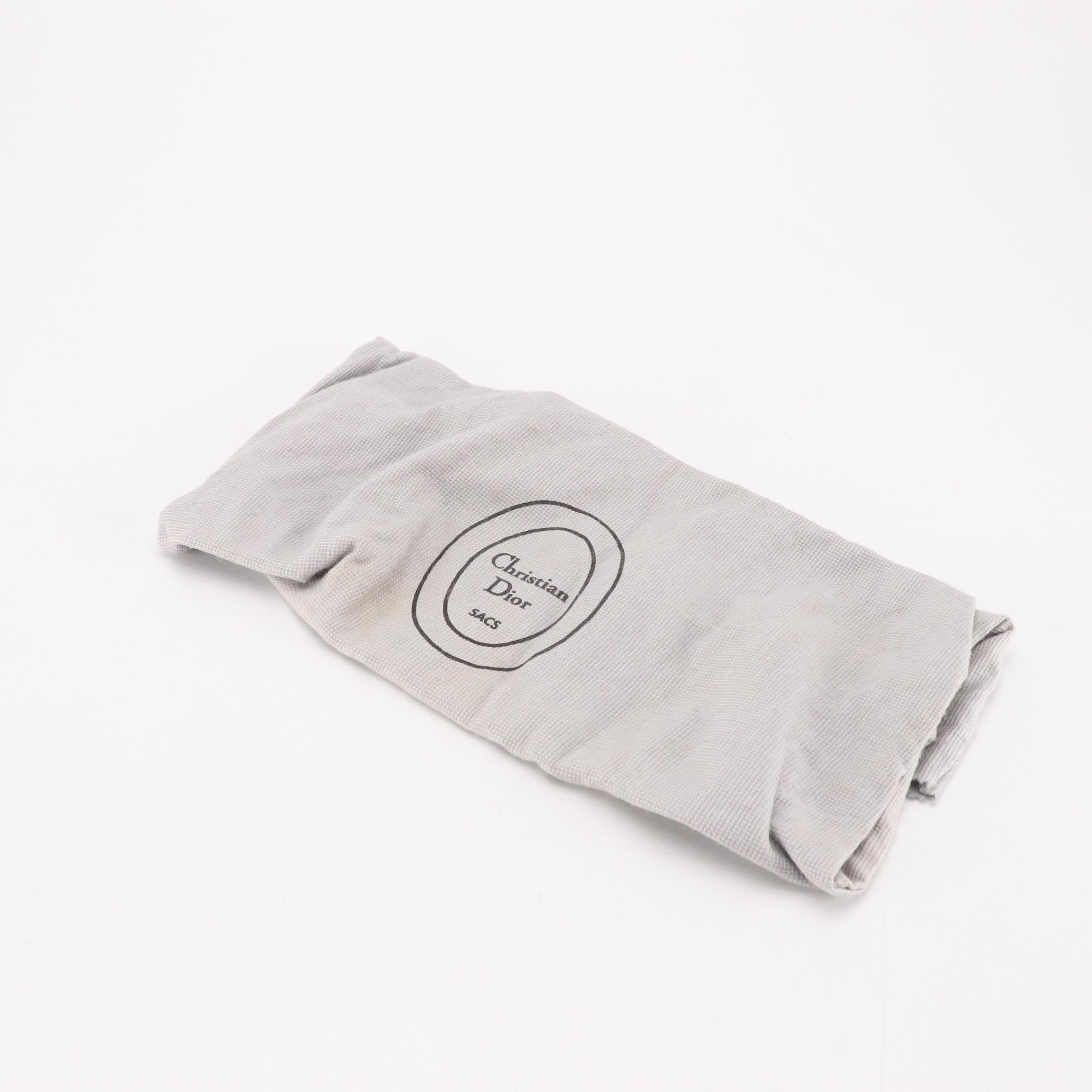 Christian Dior Nylon Handbag with Acrylic Beaded Handle