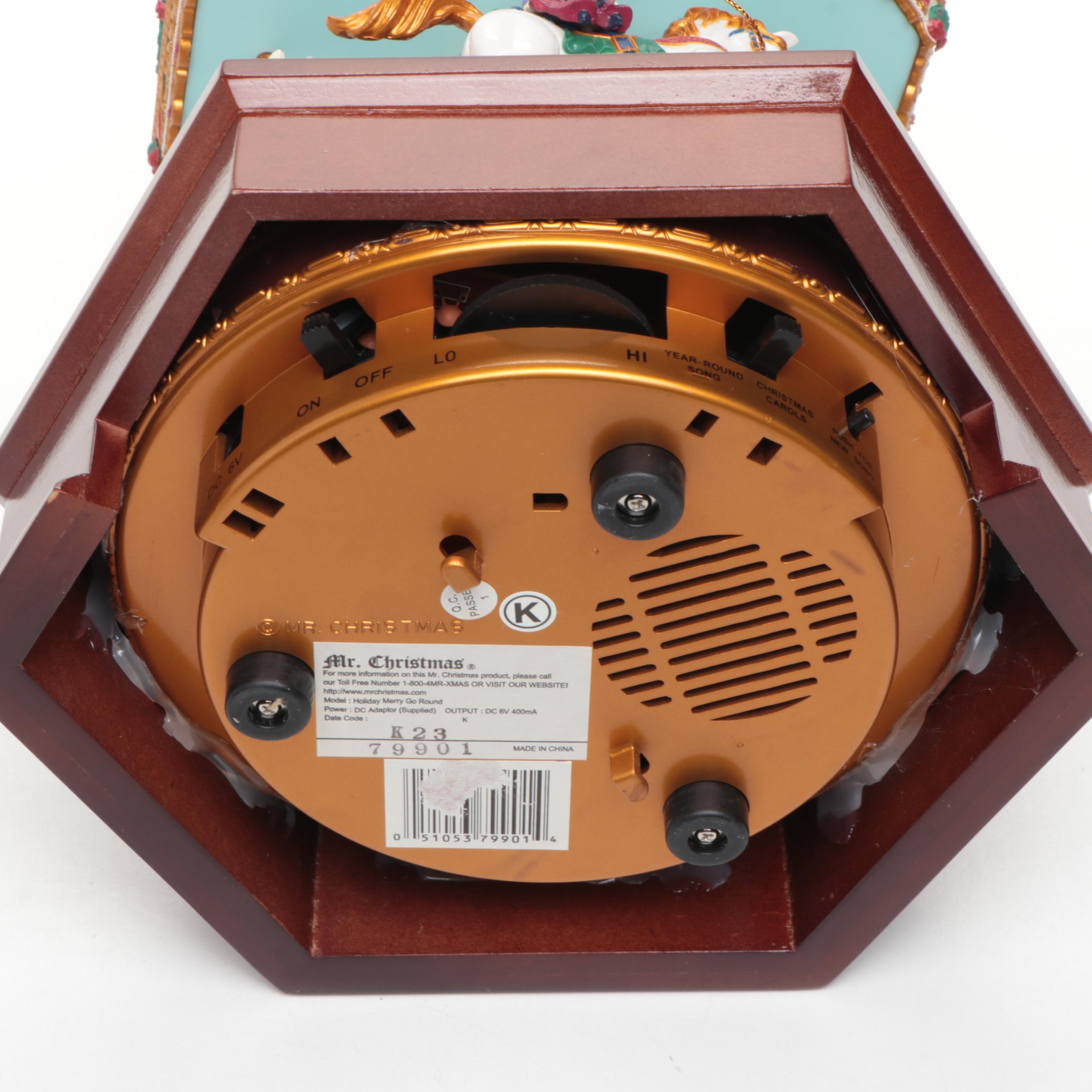 Mr. Christmas "Holiday Merry Go Round" Musical Carousel