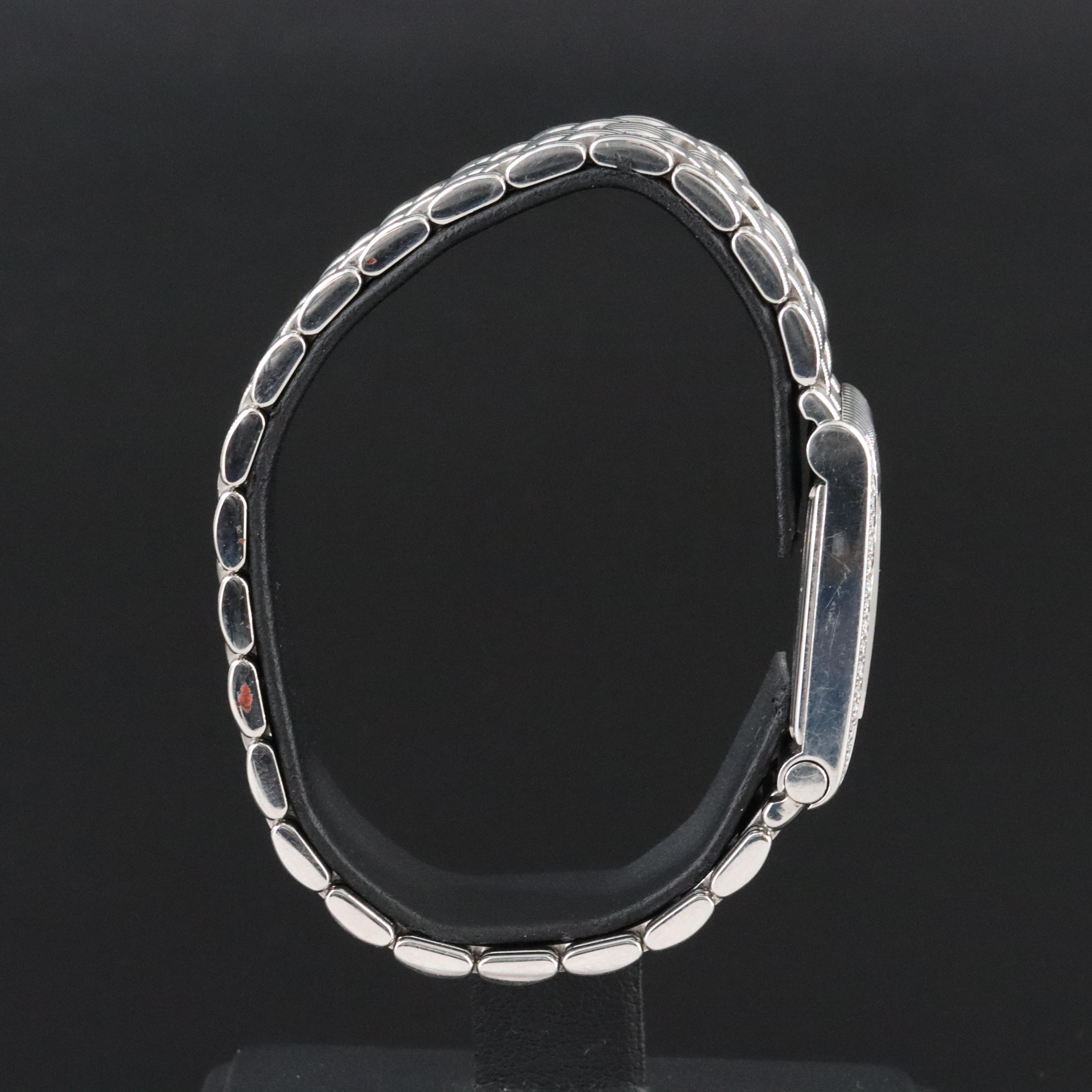 Boucheron Reflex Diamond Set 21x32mm Steel Quartz Watch AK424301