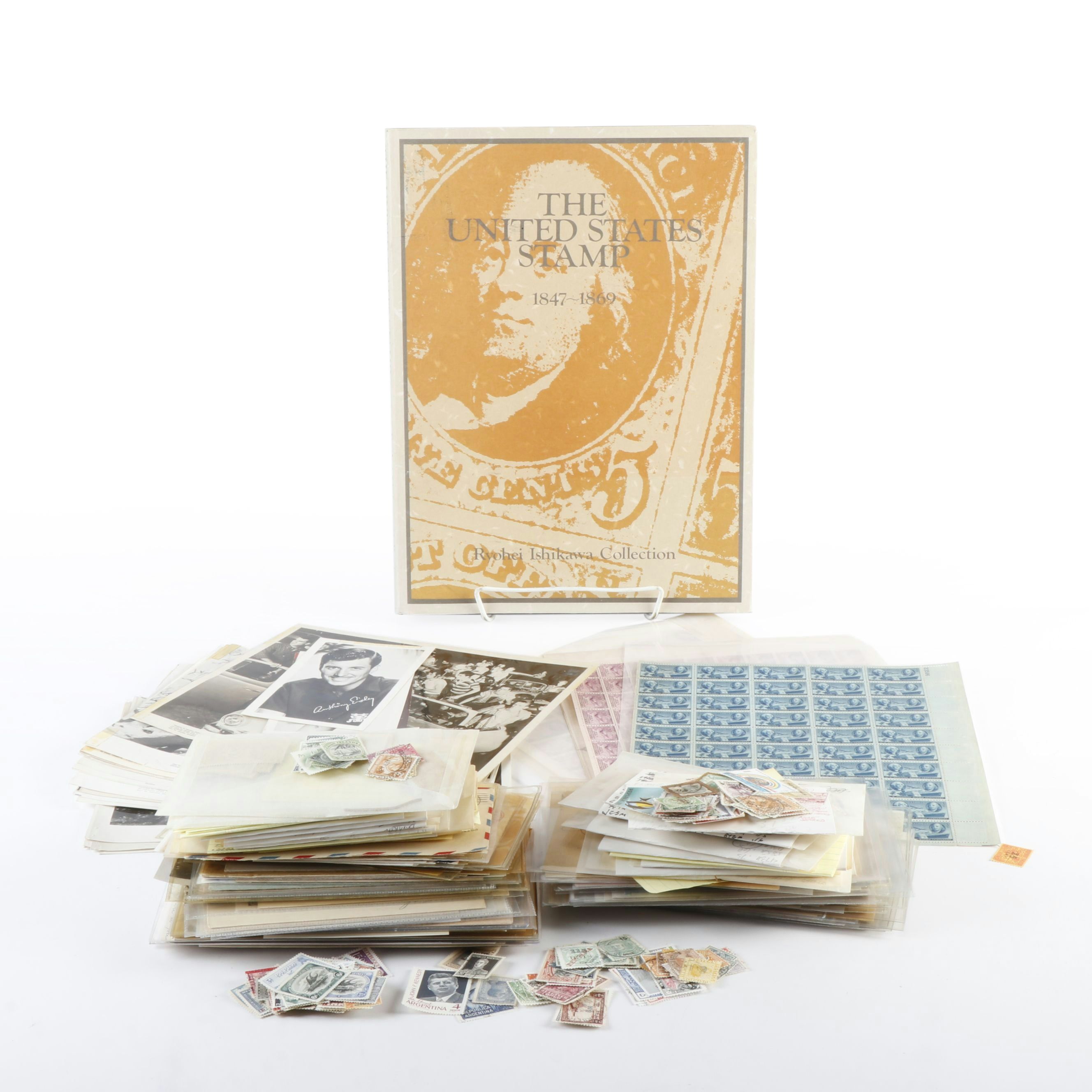Group of U.S. and World Stamps, Antique to Vintage Postal Covers, and More