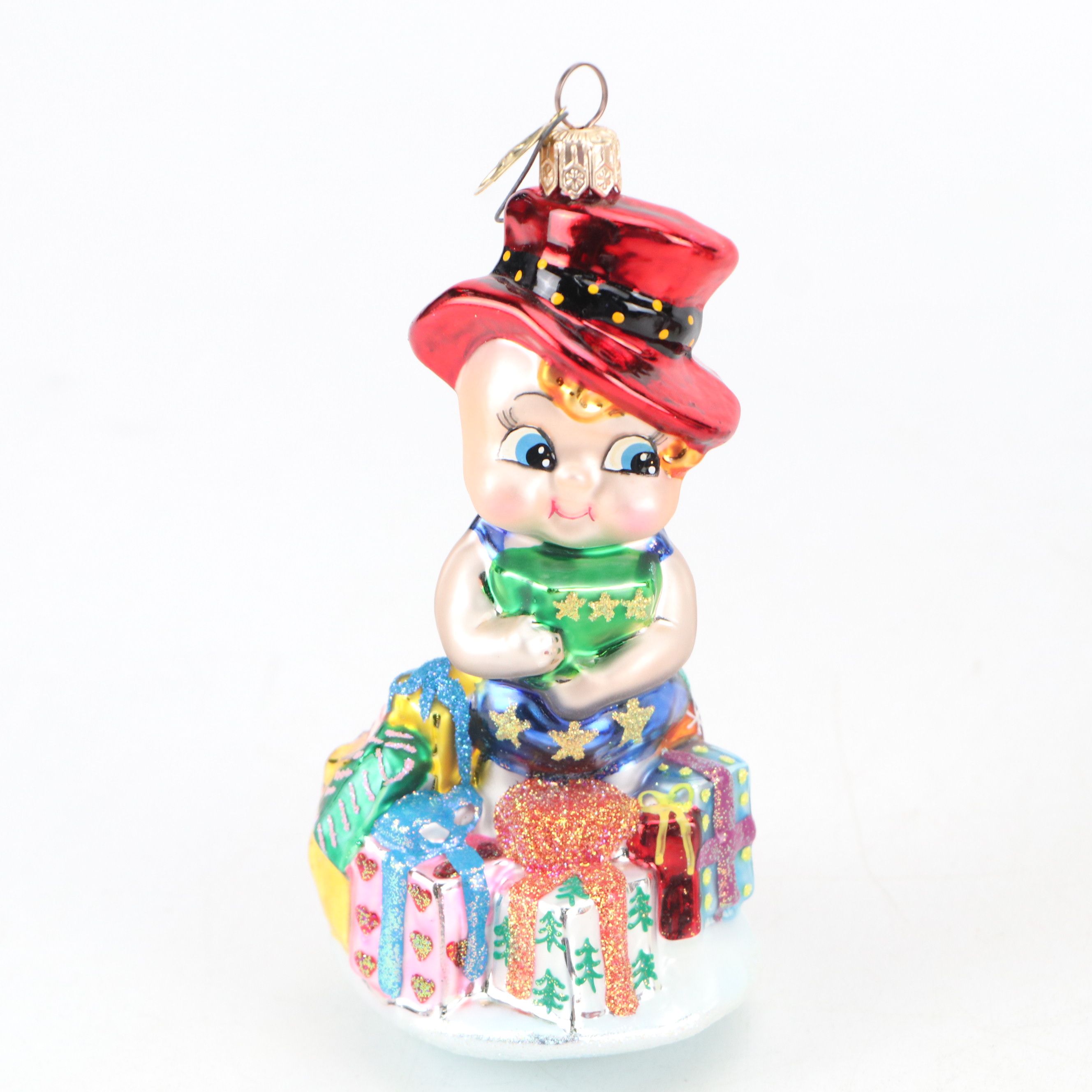 Rookwood Pottery Ceramic Cardinal, Lenox Porcelain Cross, and More Ornaments
