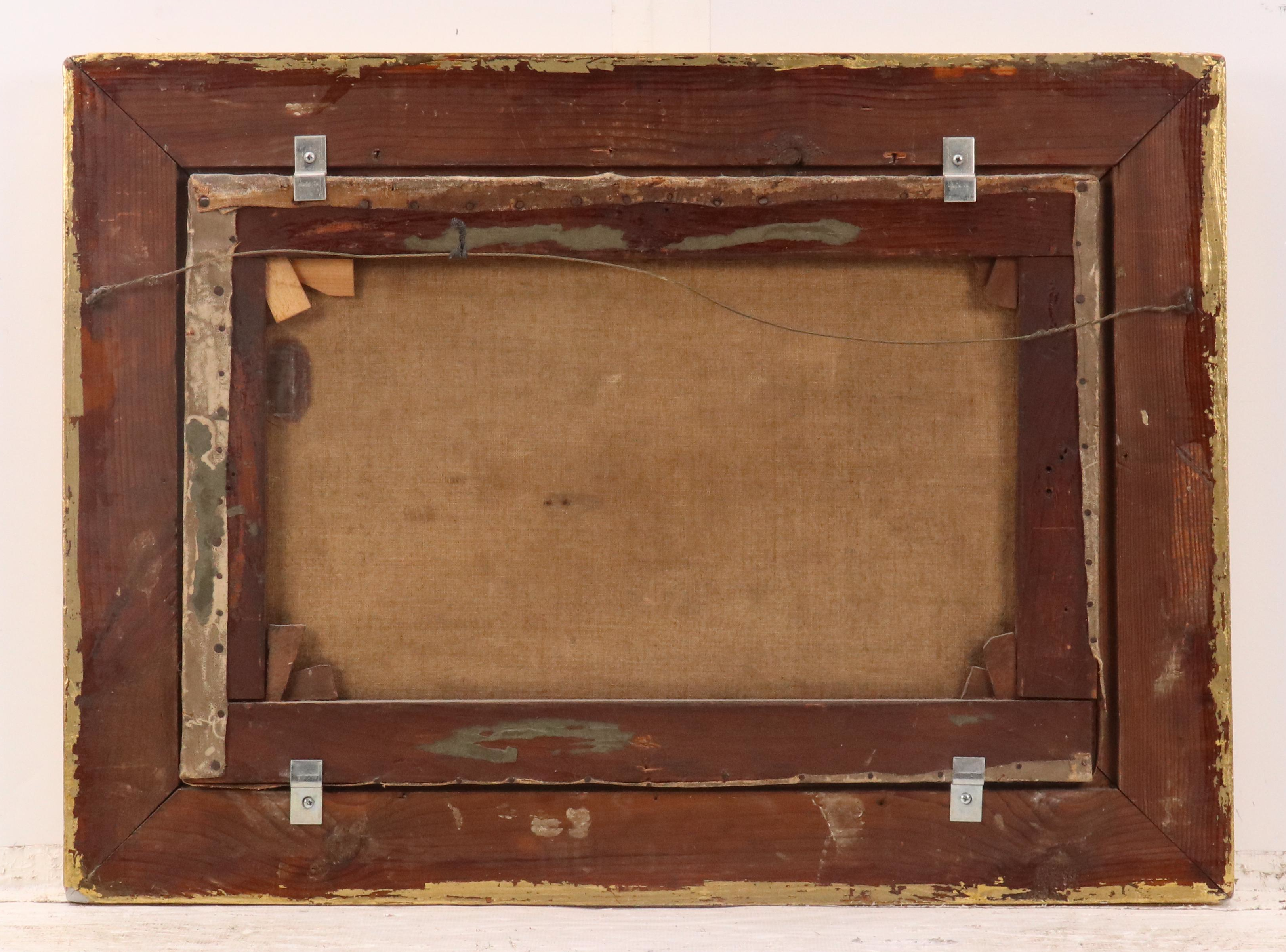 W. Birch Nautical Scene with Figures Oil Painting, 1876