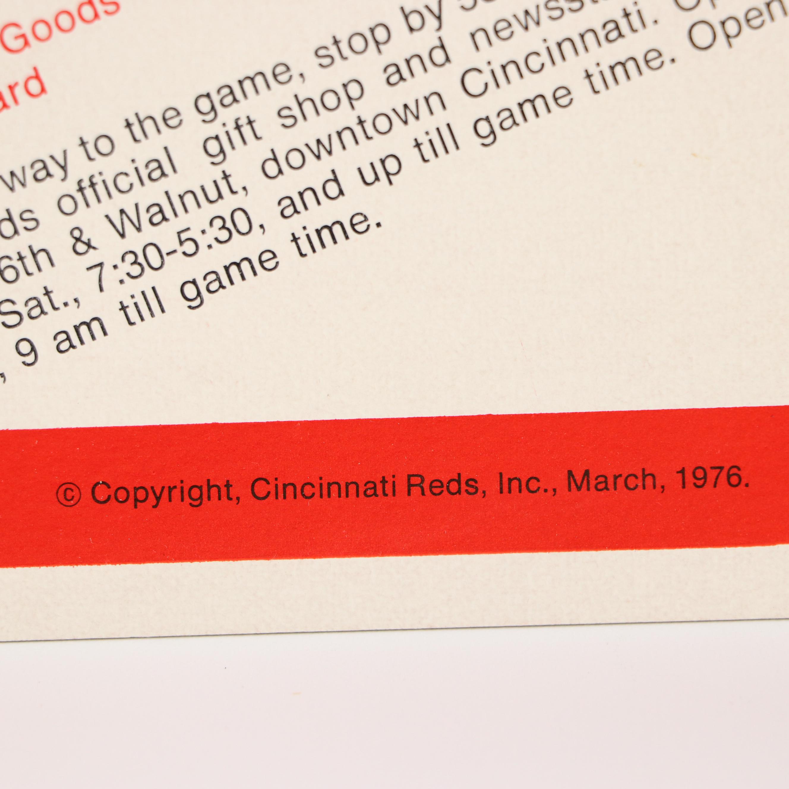Big Red Machine Era Cincinnati Reds Photos and Other Items