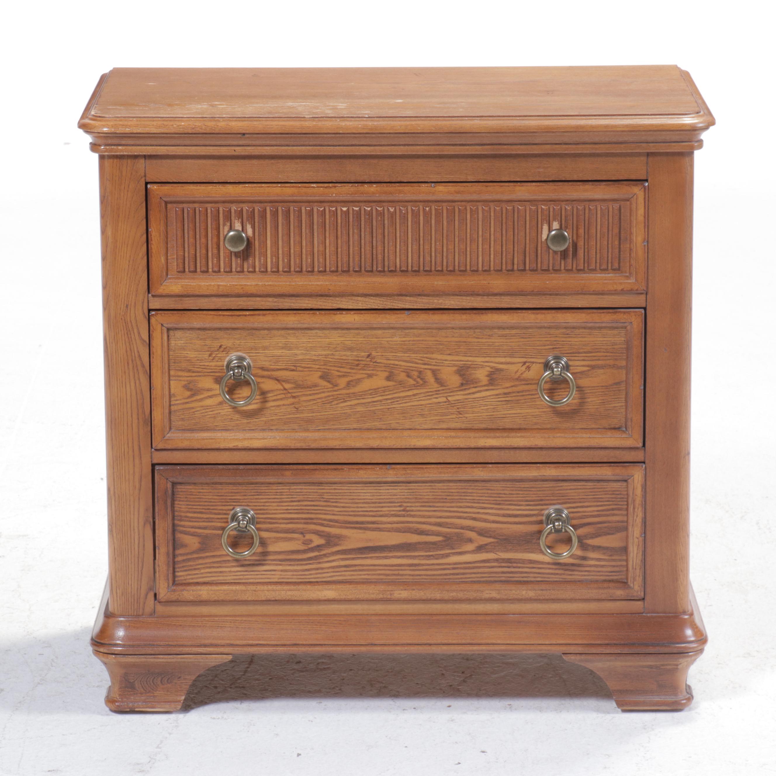 Georgian Style Oak Dresser with Mirror